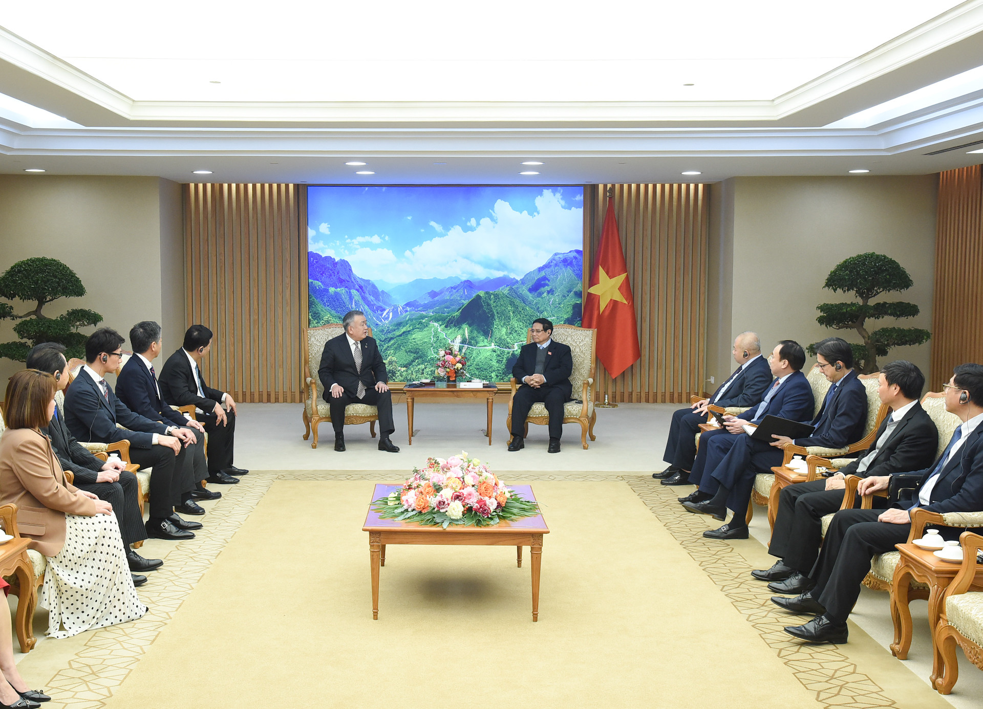 Quang cảnh buổi tiếp.