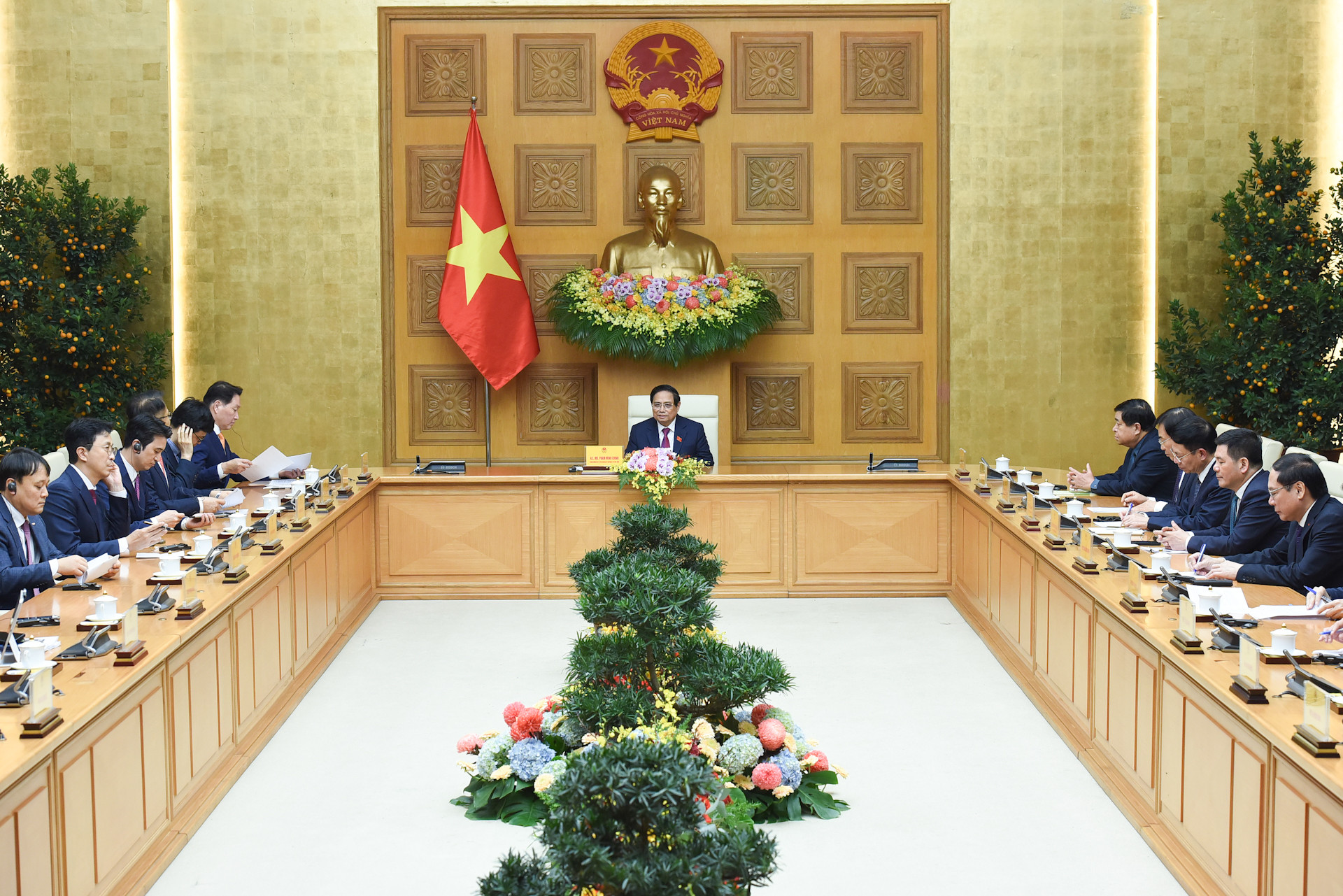 Quang cảnh buổi tiếp.