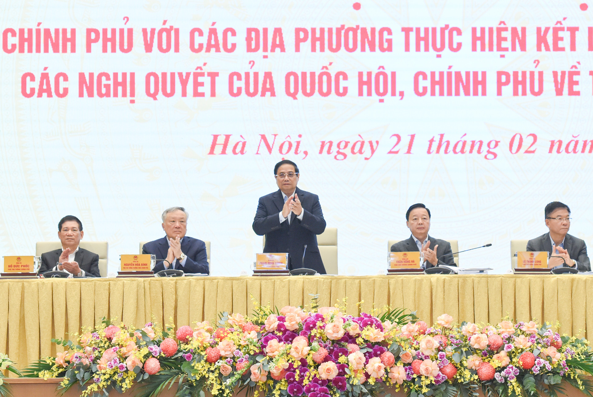 Thủ tướng Phạm Minh Chính chủ trì Hội nghị Chính phủ với các địa phương về tăng trưởng kinh tế.