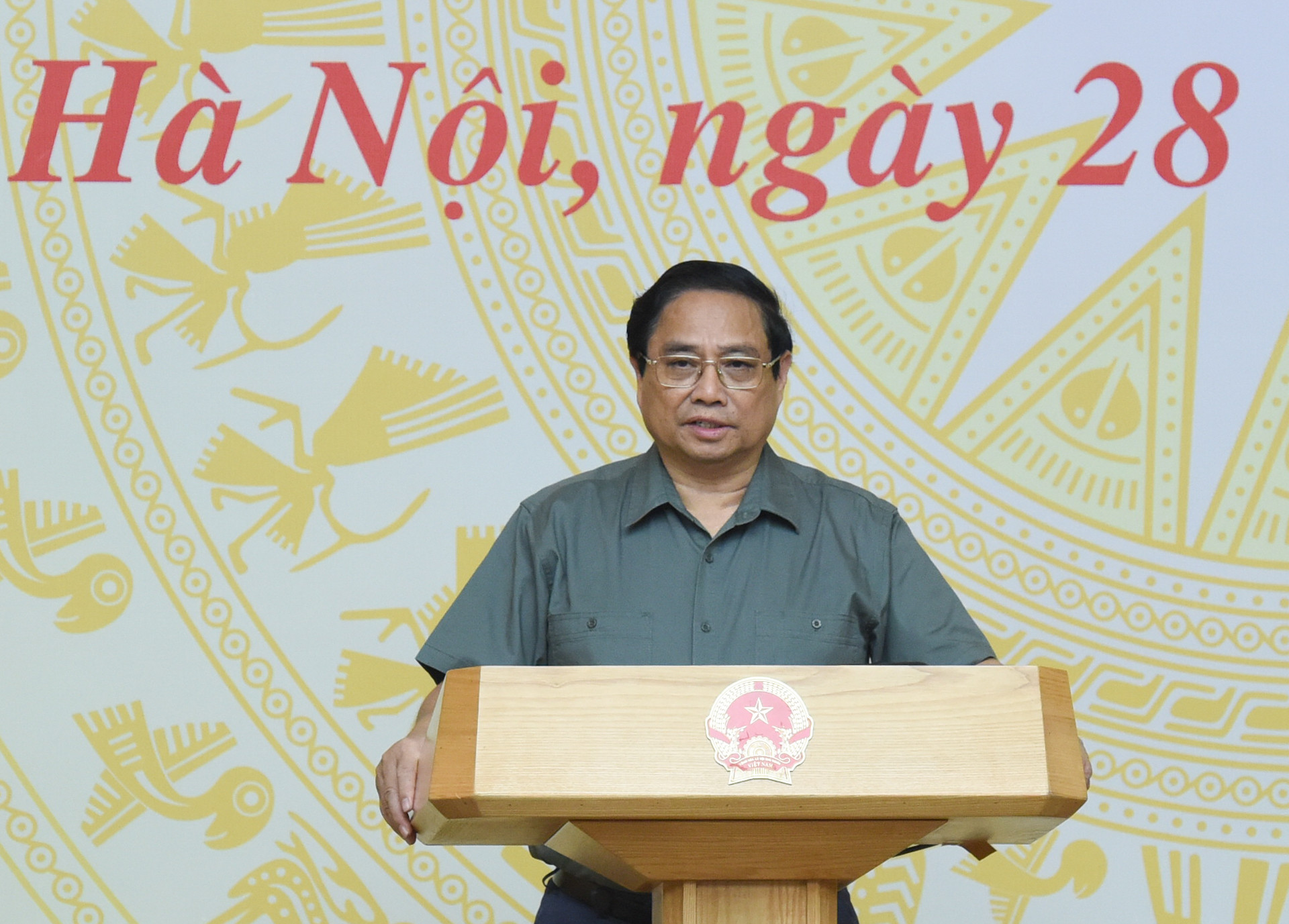 Thủ tướng Phạm Minh Chính phát biểu chỉ đạo.