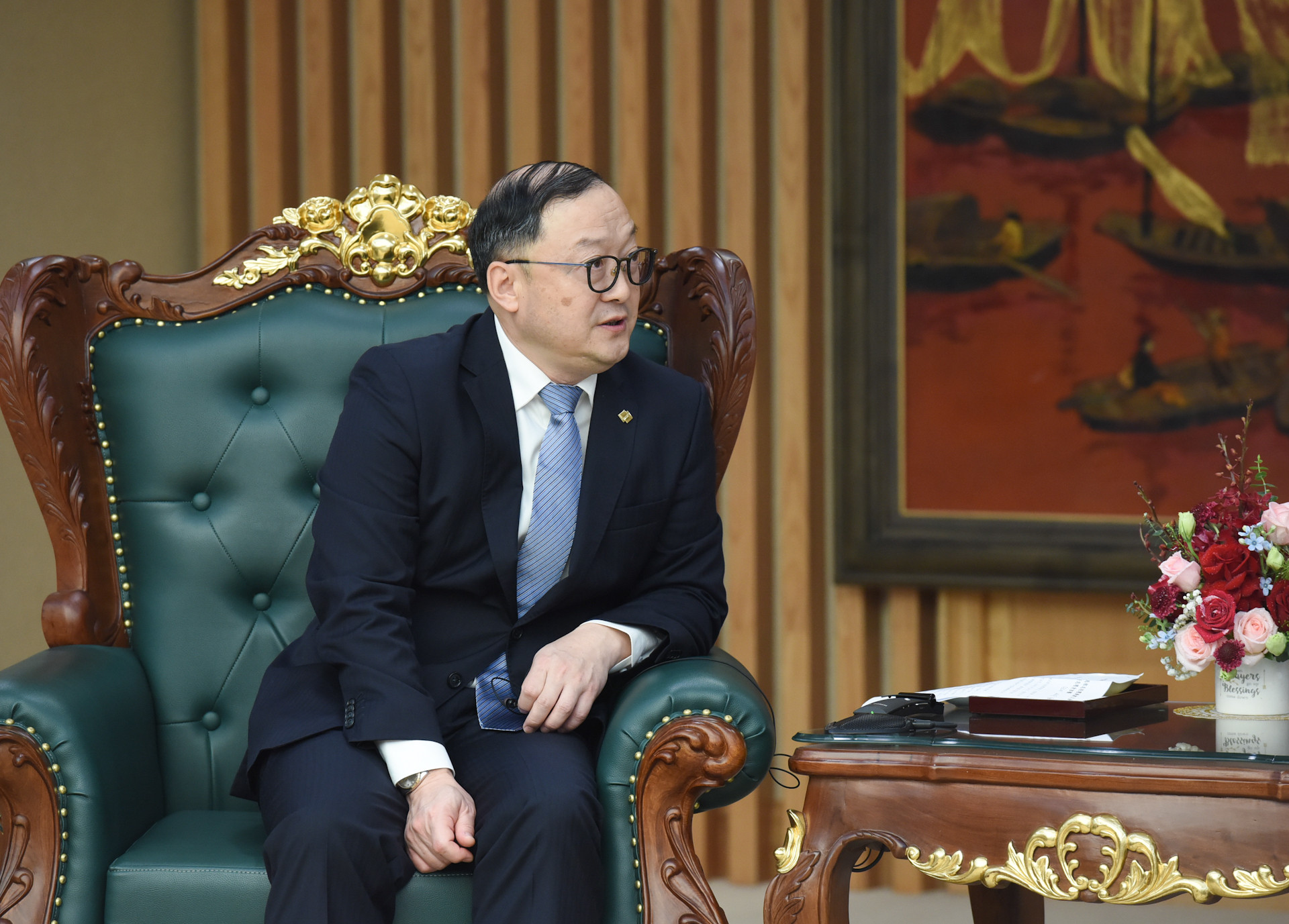 [Ảnh] Thủ tướng Phạm Minh Chính tiếp Chủ tịch khu vực châu Á-Thái Bình Dương Tập đoàn PowerChina ảnh 6