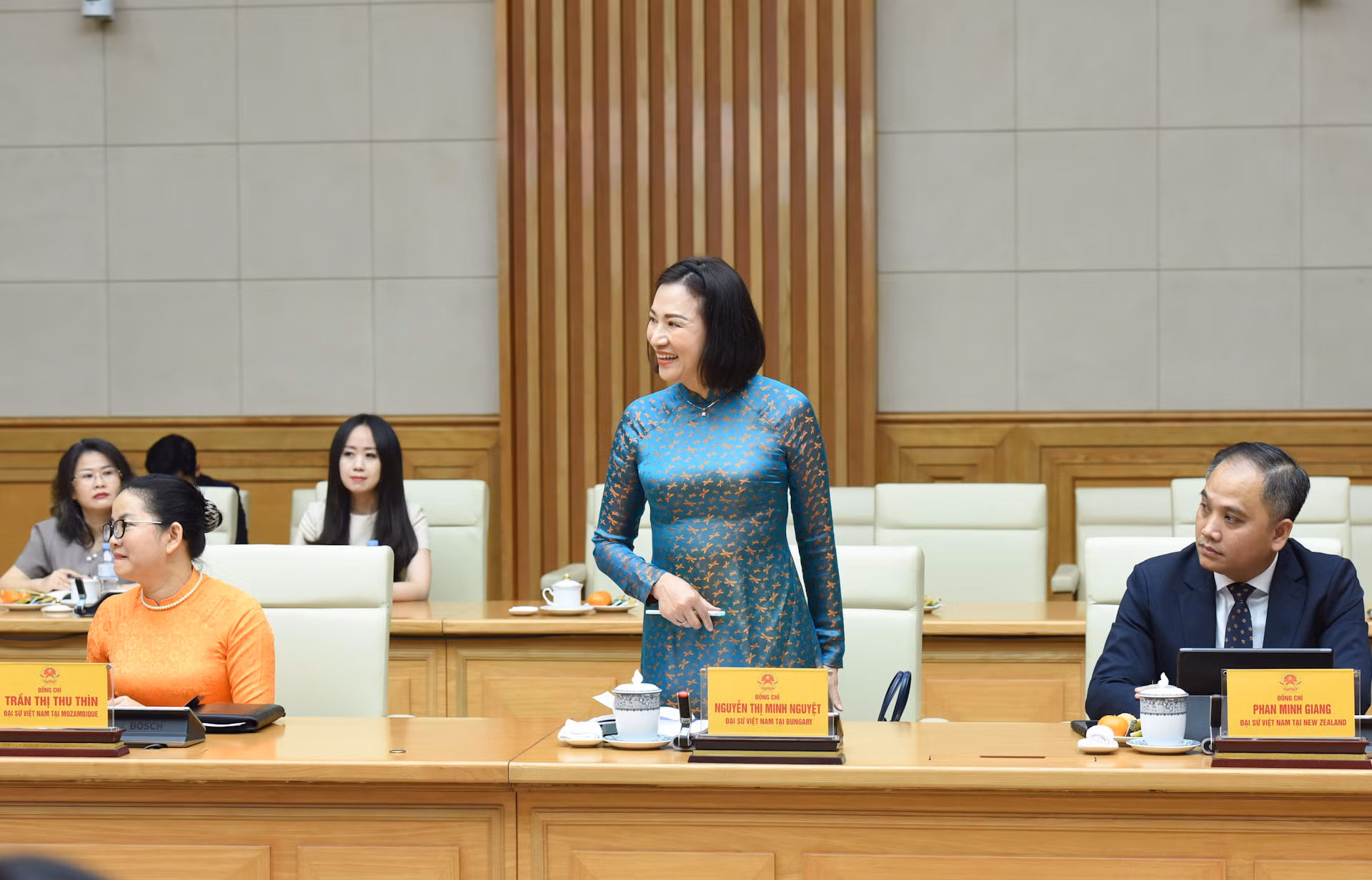 Đại sứ Việt Nam tại Bulgaria phát biểu.