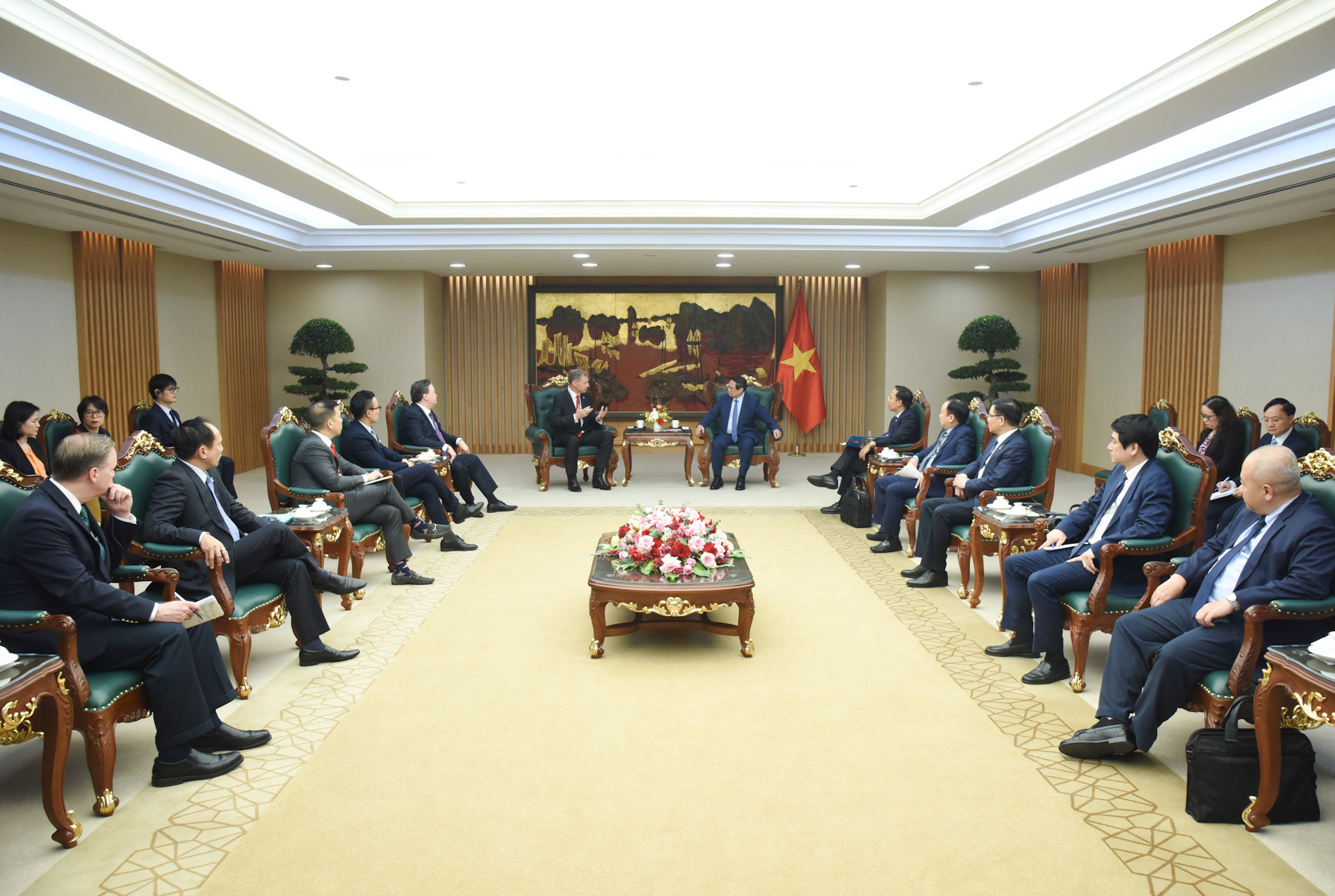 Quang cảnh buổi tiếp.