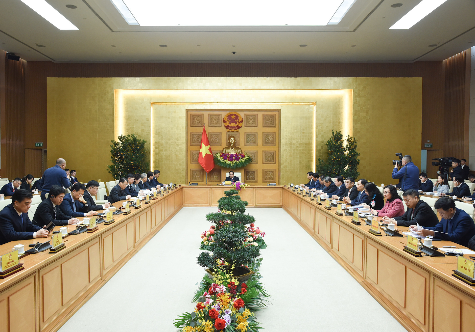 Quang cảnh buổi tiếp.