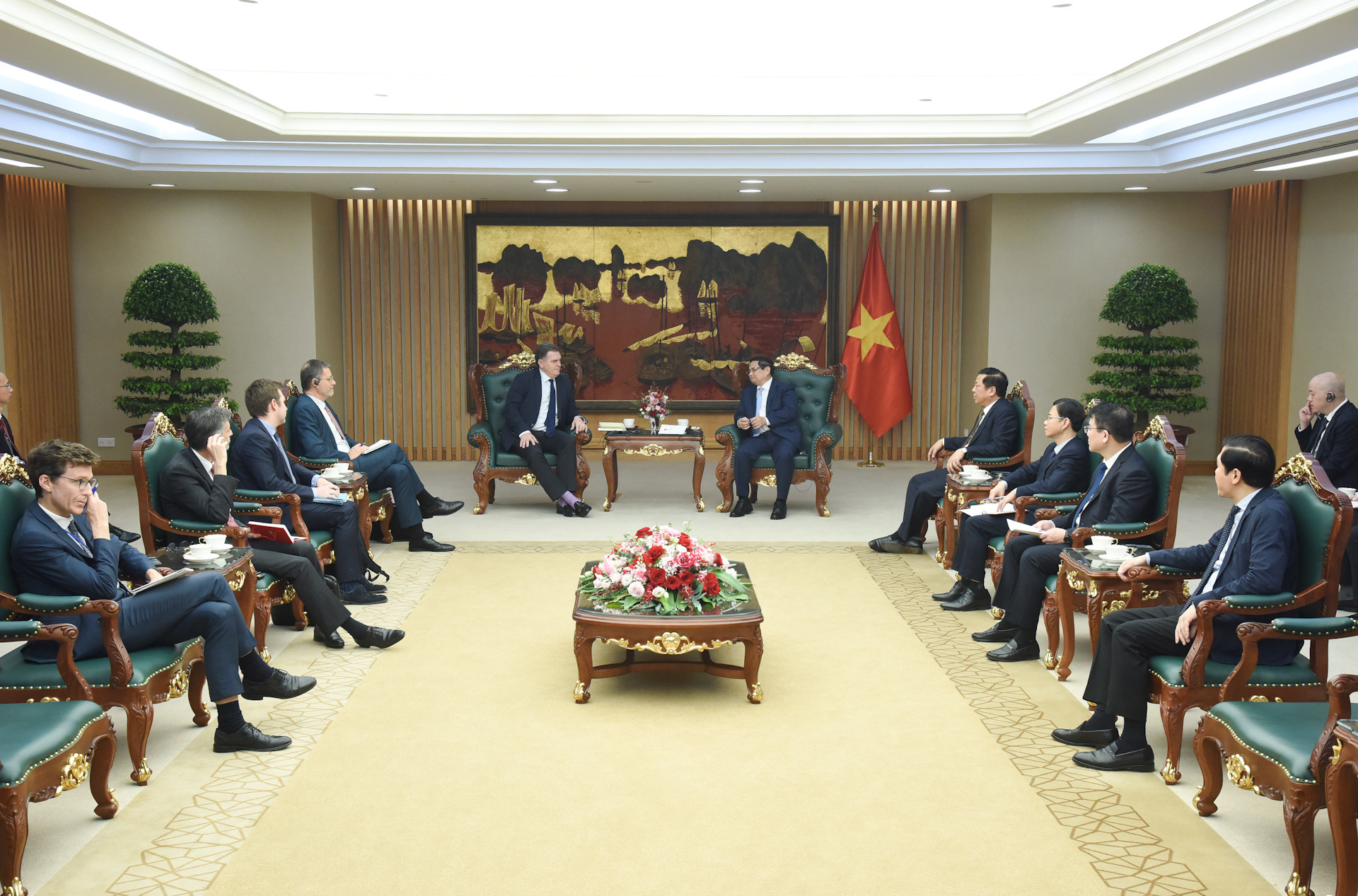 Quang cảnh buổi tiếp.