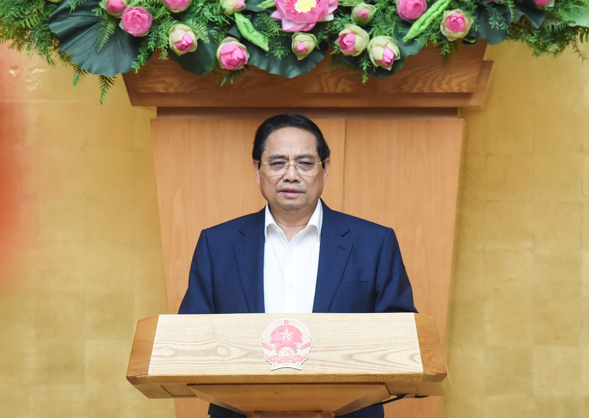 Thủ tướng Phạm Minh Chính phát biểu chỉ đạo tại Phiên họp Chính phủ chuyên đề về xây dựng pháp luật tháng 5 năm 2025.