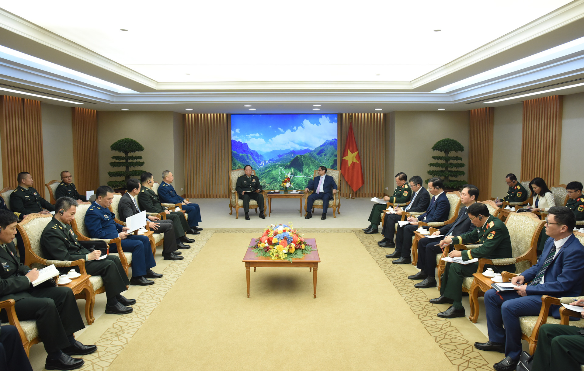 Quang cảnh buổi tiếp.