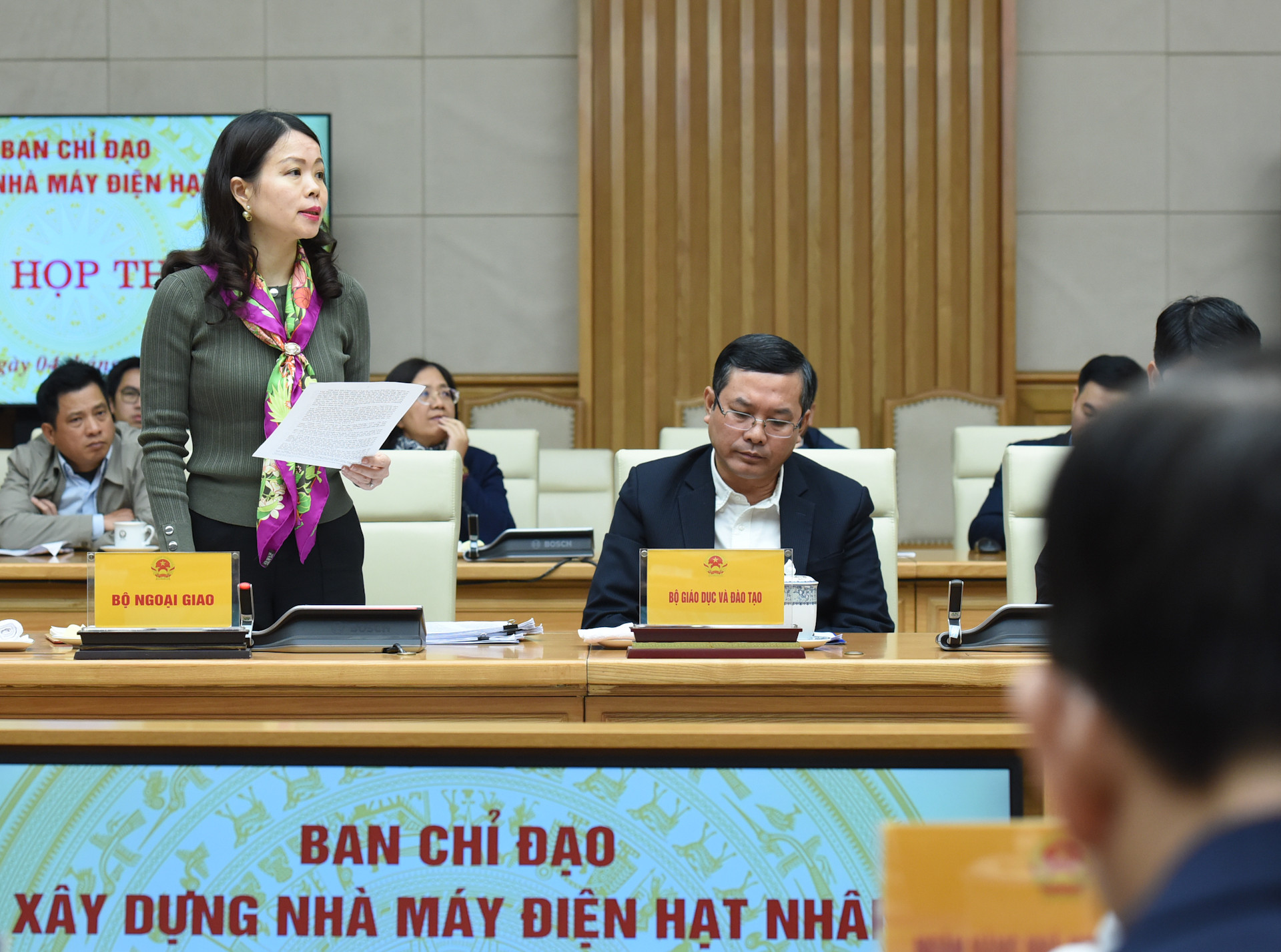 Thứ trưởng Ngoại giao Nguyễn Minh Hằng phát biểu.