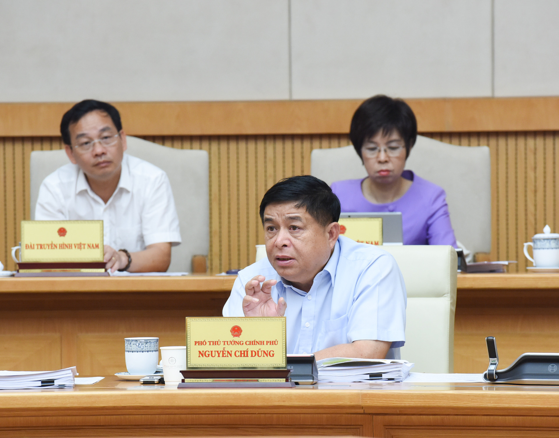 Phó Thủ tướng Nguyễn Chí Dũng phát biểu.