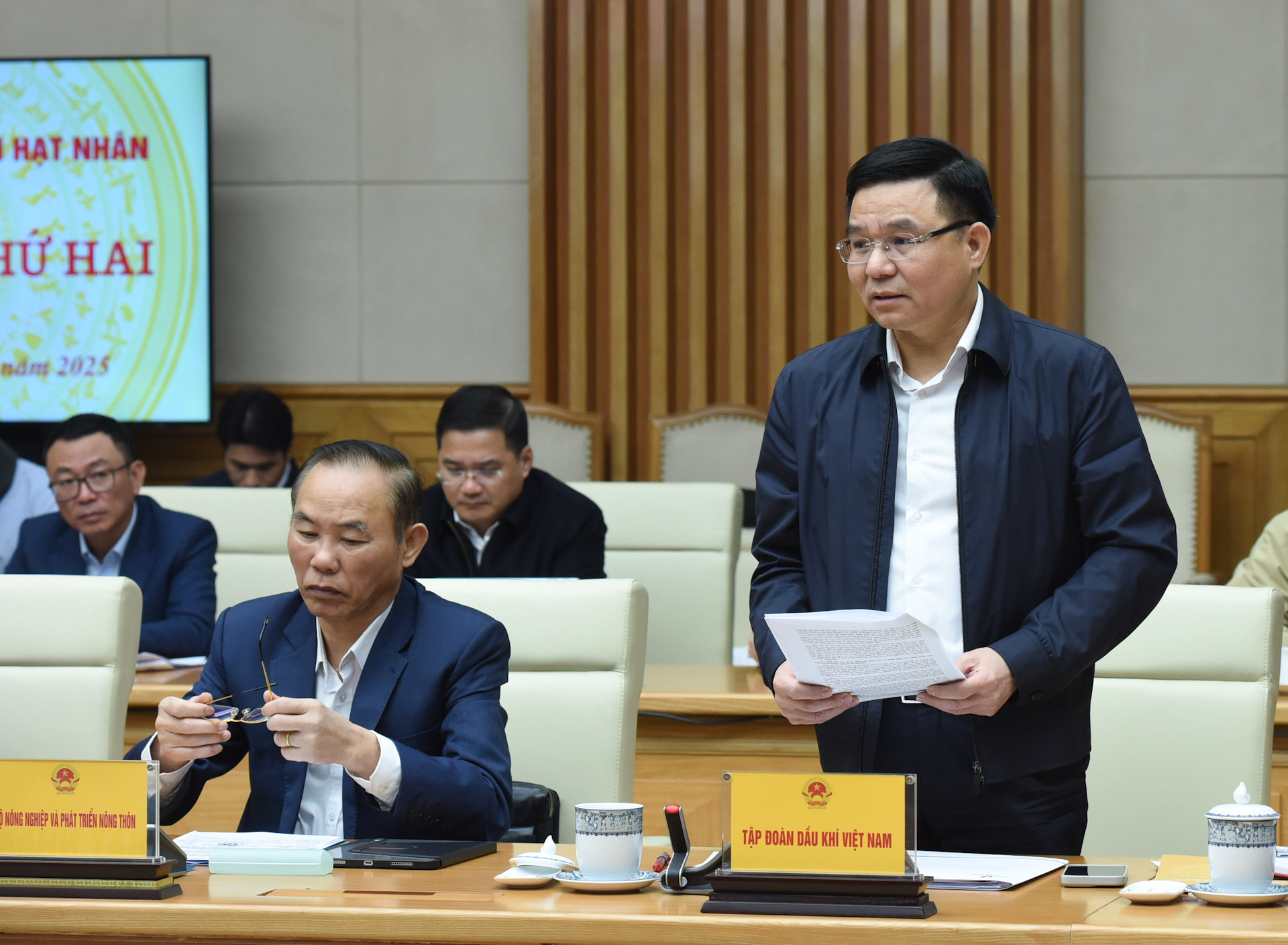 Chủ tịch Tập đoàn Dầu khí Việt Nam Lê Mạnh Hùng phát biểu.