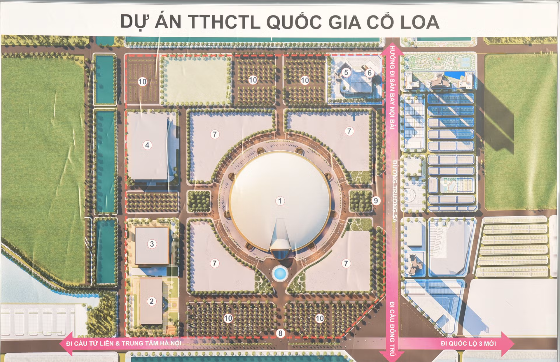 Dự án Trung tâm Hội chợ Triển lãm quốc gia do Công ty Cổ phần Trung tâm Hội chợ Triển lãm Việt Nam (Tập đoàn Vingroup nắm 80% cổ phần) làm chủ đầu tư; xây dựng tại xã Đông Hội và Xuân Canh, huyện Đông Anh, Thành phố Hà Nội, thay thế cho Trung tâm Triển lãm cũ tại Giảng Võ.