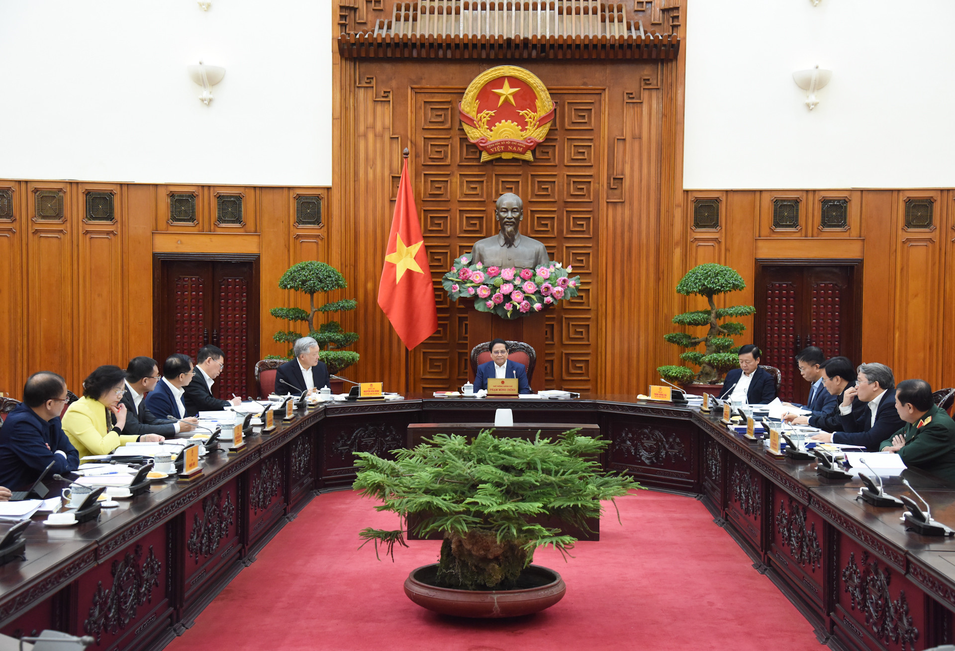 Quang cảnh phiên họp của Ban Chỉ đạo.