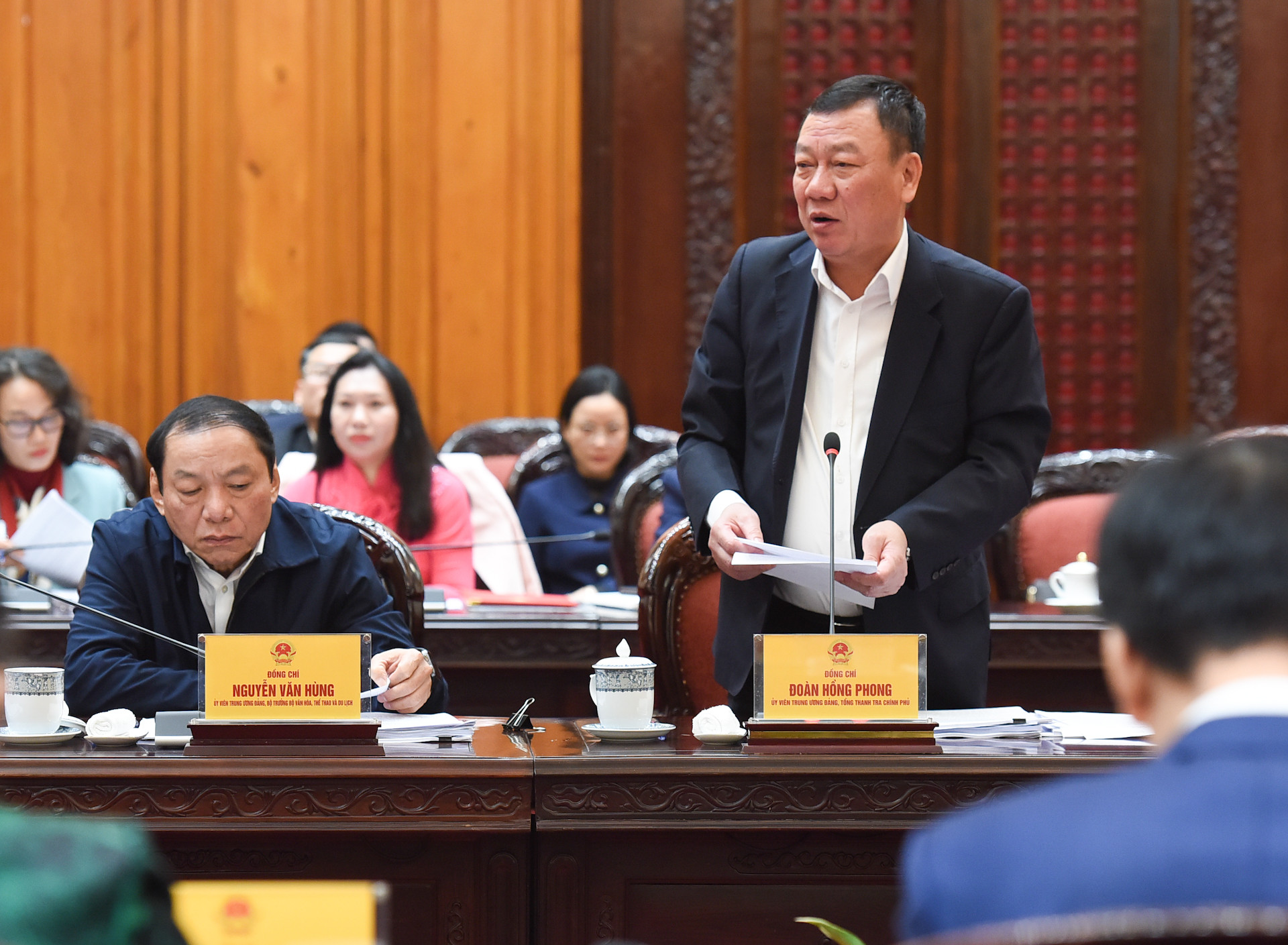 Tổng Thanh tra Chính phủ Đoàn Hồng Phong phát biểu.