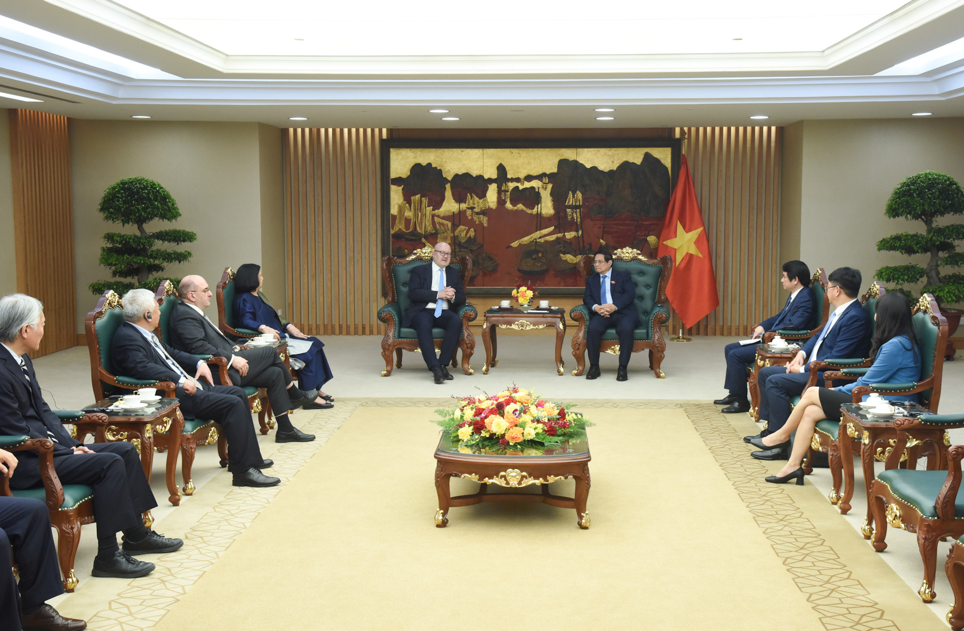 Quang cảnh buổi tiếp.