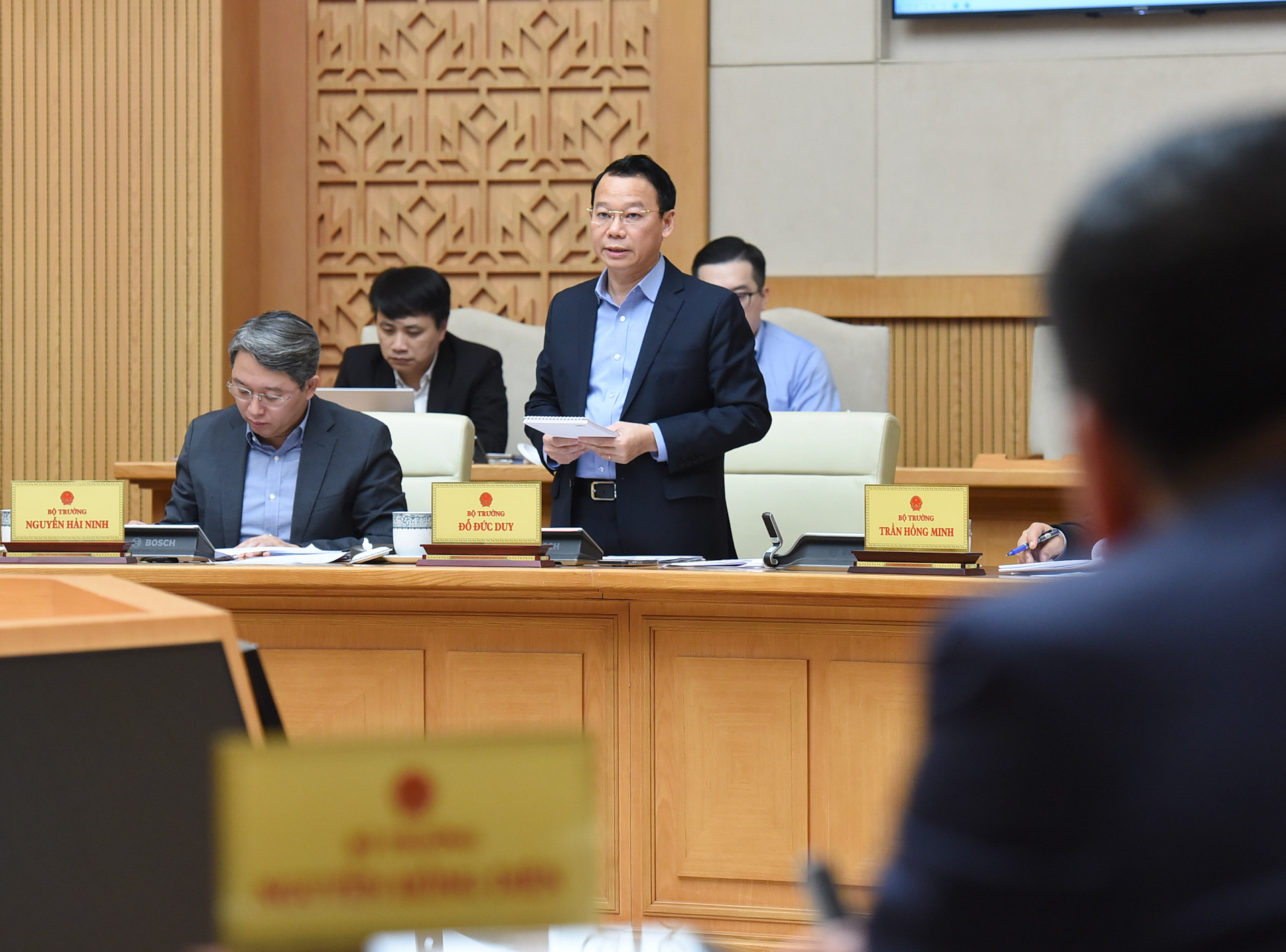 Bộ trưởng Nông nghiệp và Môi trường Đỗ Đức Duy phát biểu.