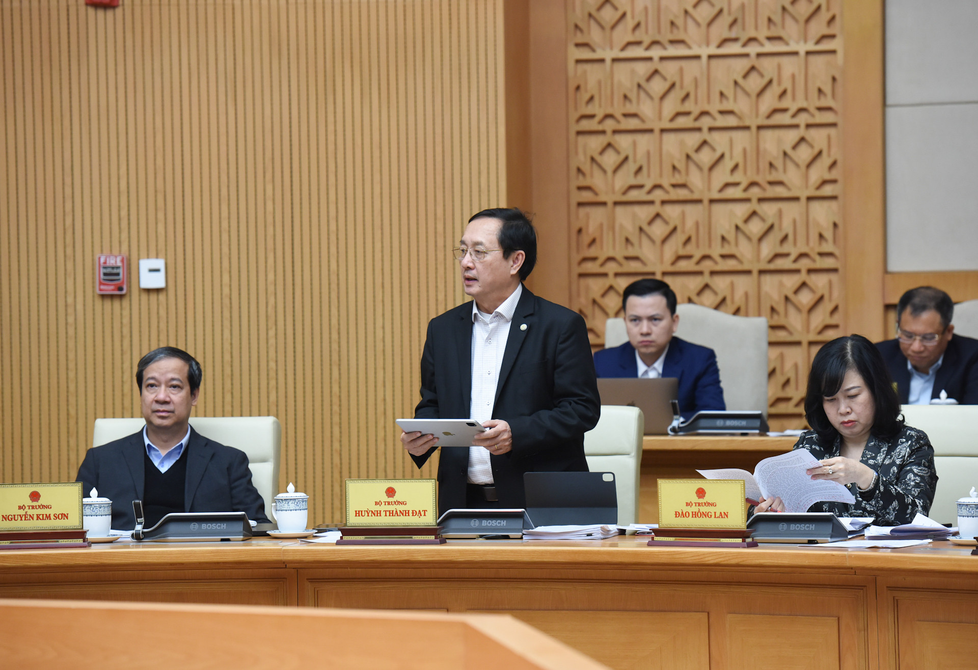 Bộ trưởng Khoa học và Công Nghệ Huỳnh Thành Đạt phát biểu.