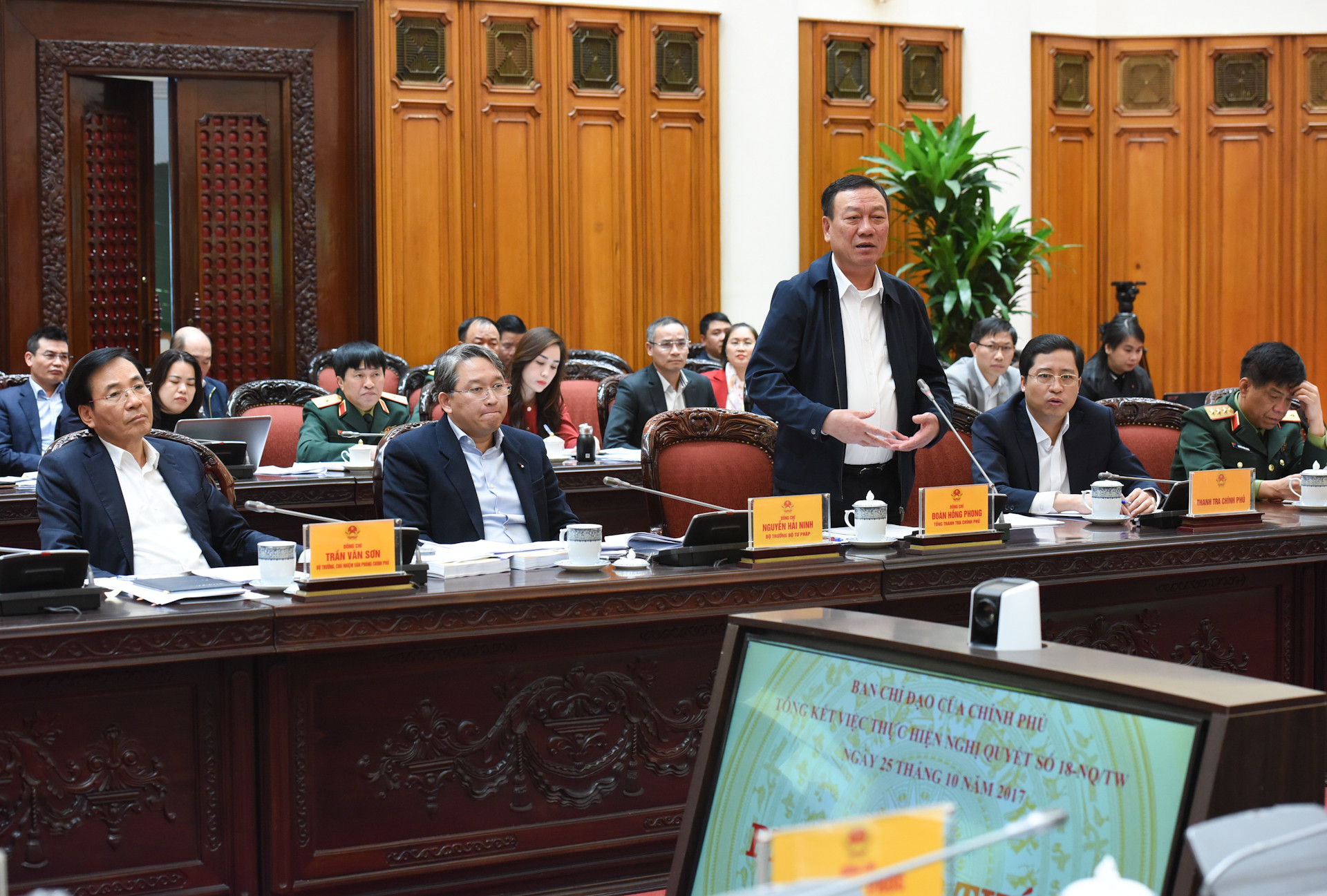 Tổng Thanh tra Chính phủ Đoàn Hồng Phong phát biểu.