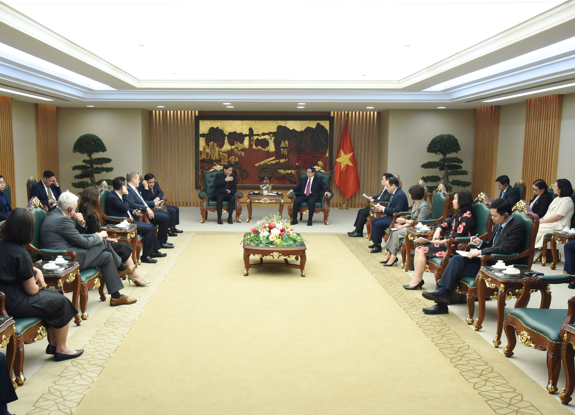 Quang cảnh buổi tiếp.