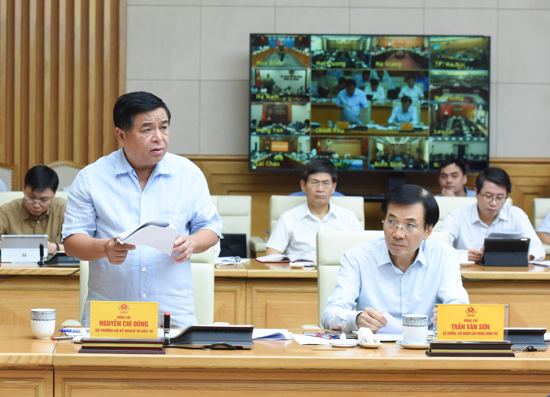 Bộ trưởng Kế hoạch và Đầu tư Nguyễn Chí Dũng phát biểu.