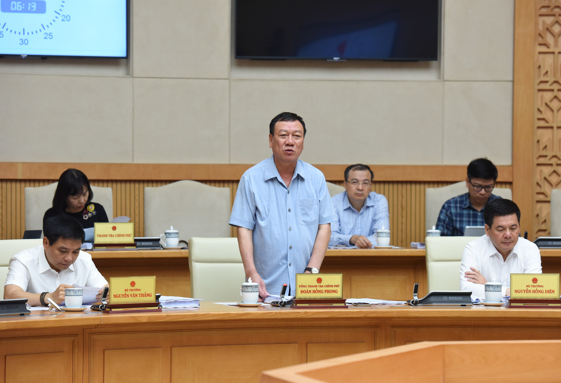 Tổng Thanh tra Chính phủ Đoàn Hồng Phong phát biểu.