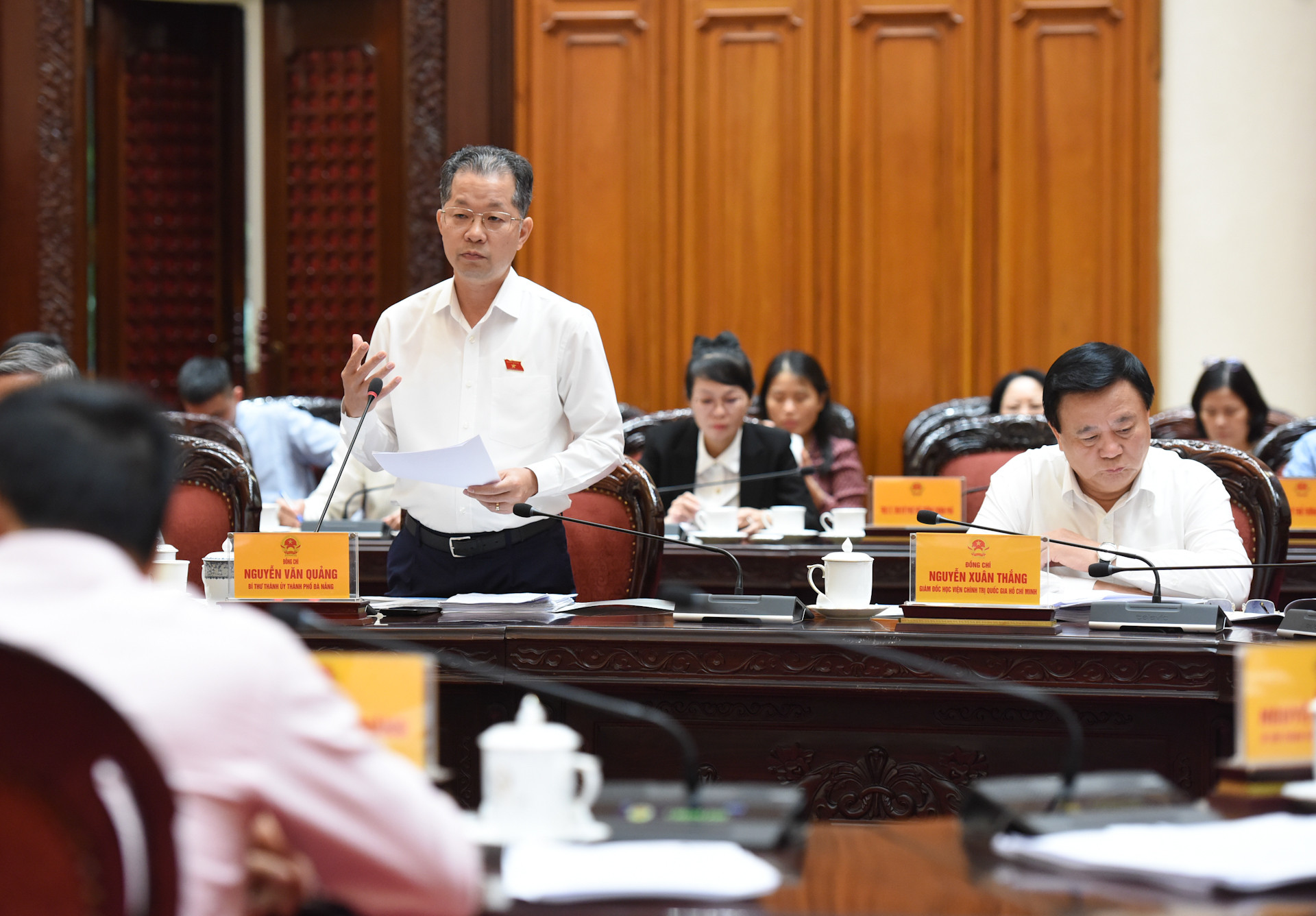 Bí thư Thành ủy thành phố Đà Nẵng Nguyễn Văn Quảng phát biểu.