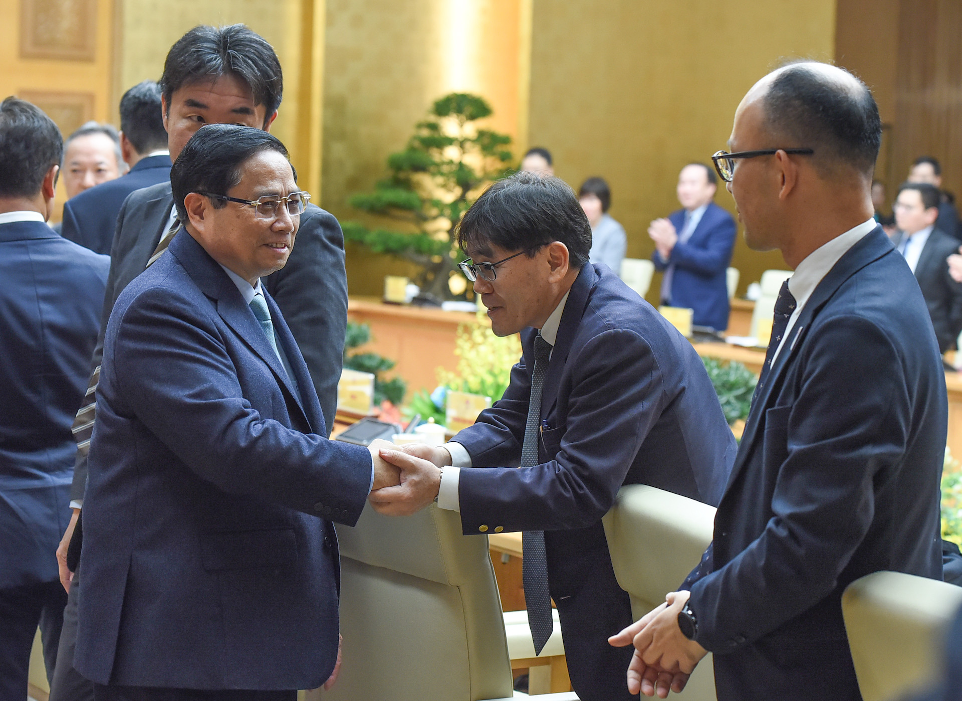 Thủ tướng Phạm Minh Chính với các doanh nghiệp Nhật Bản.
