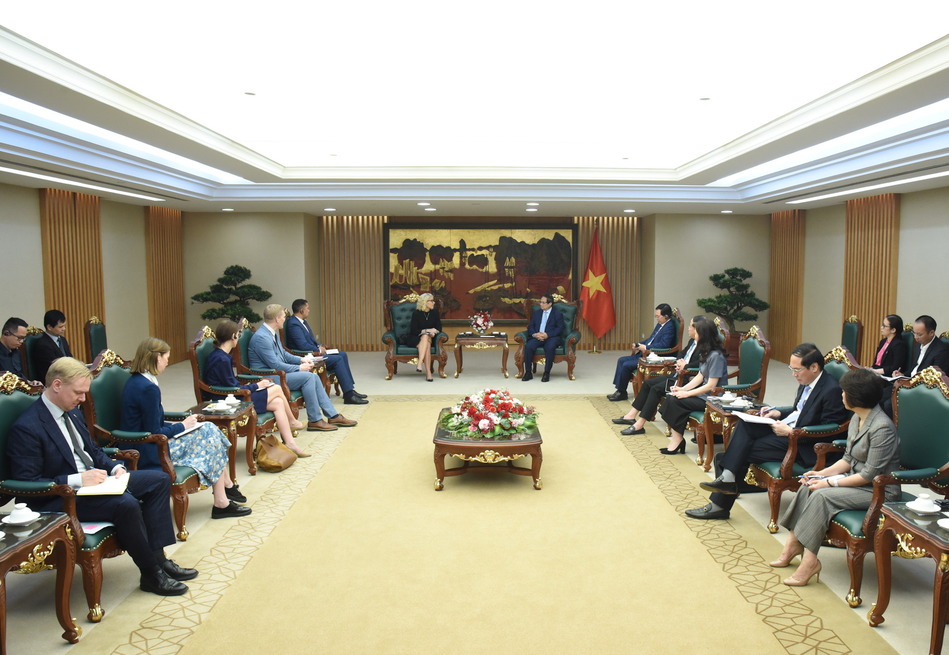 Quang cảnh buổi tiếp.