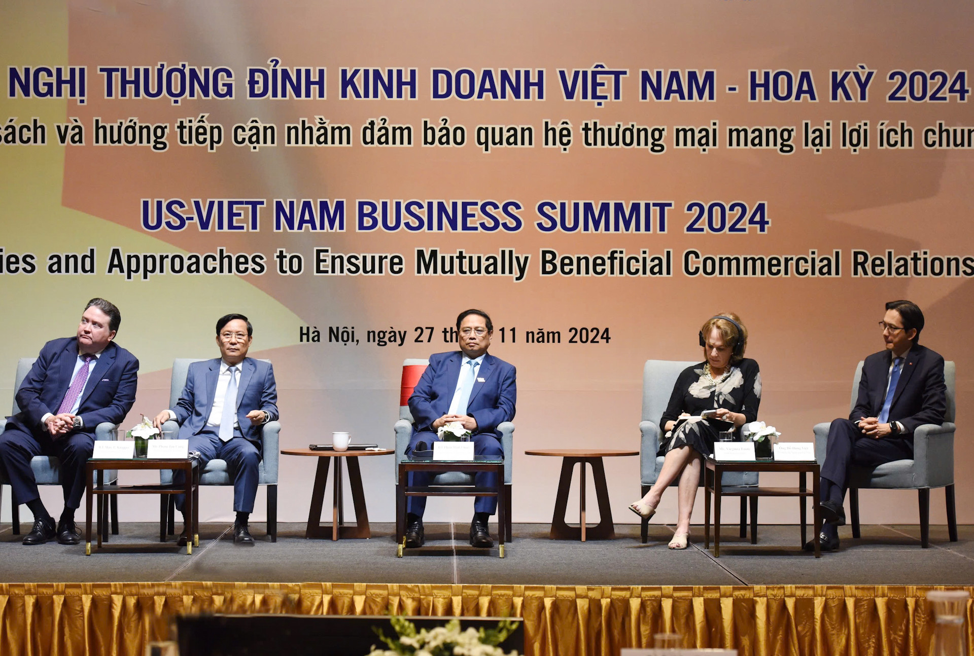 Thủ tướng Phạm Minh Chính dự Hội nghị Thượng đỉnh Kinh doanh Việt Nam-Hoa Kỳ năm 2024.