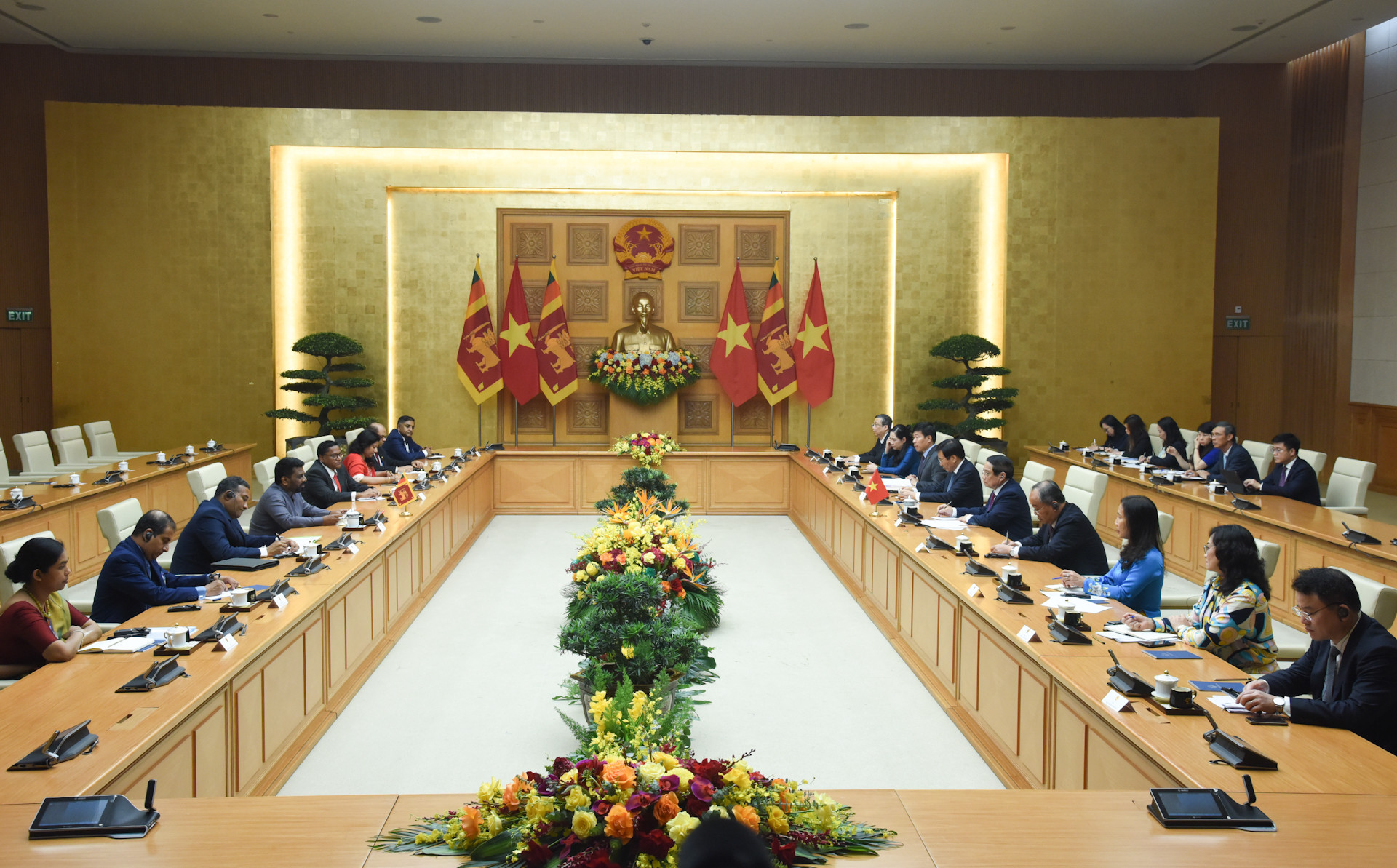 Quang cảnh hội kiến.