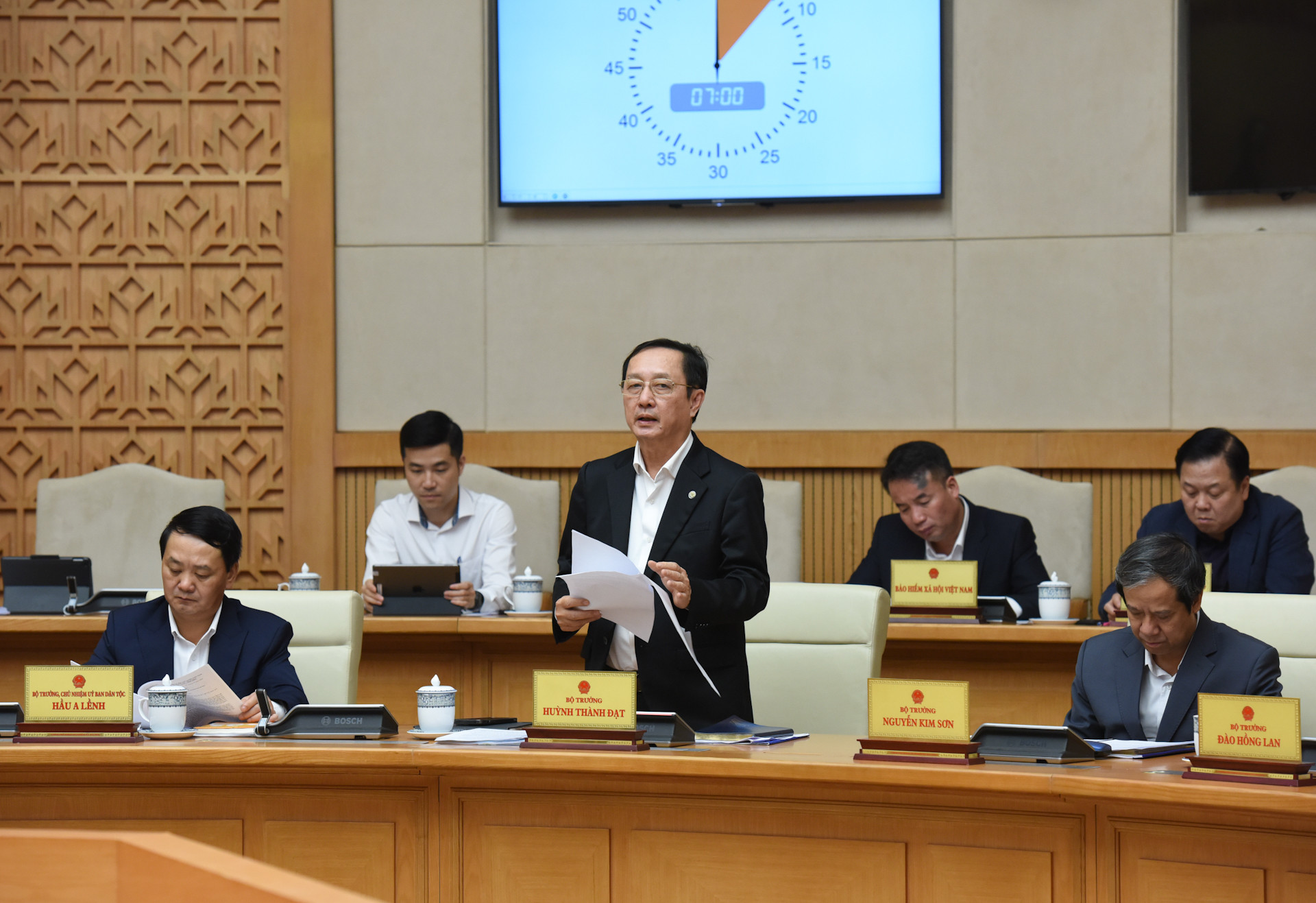 Bộ trưởng Khoa học và Công nghệ Huỳnh Thành Đạt phát biểu.