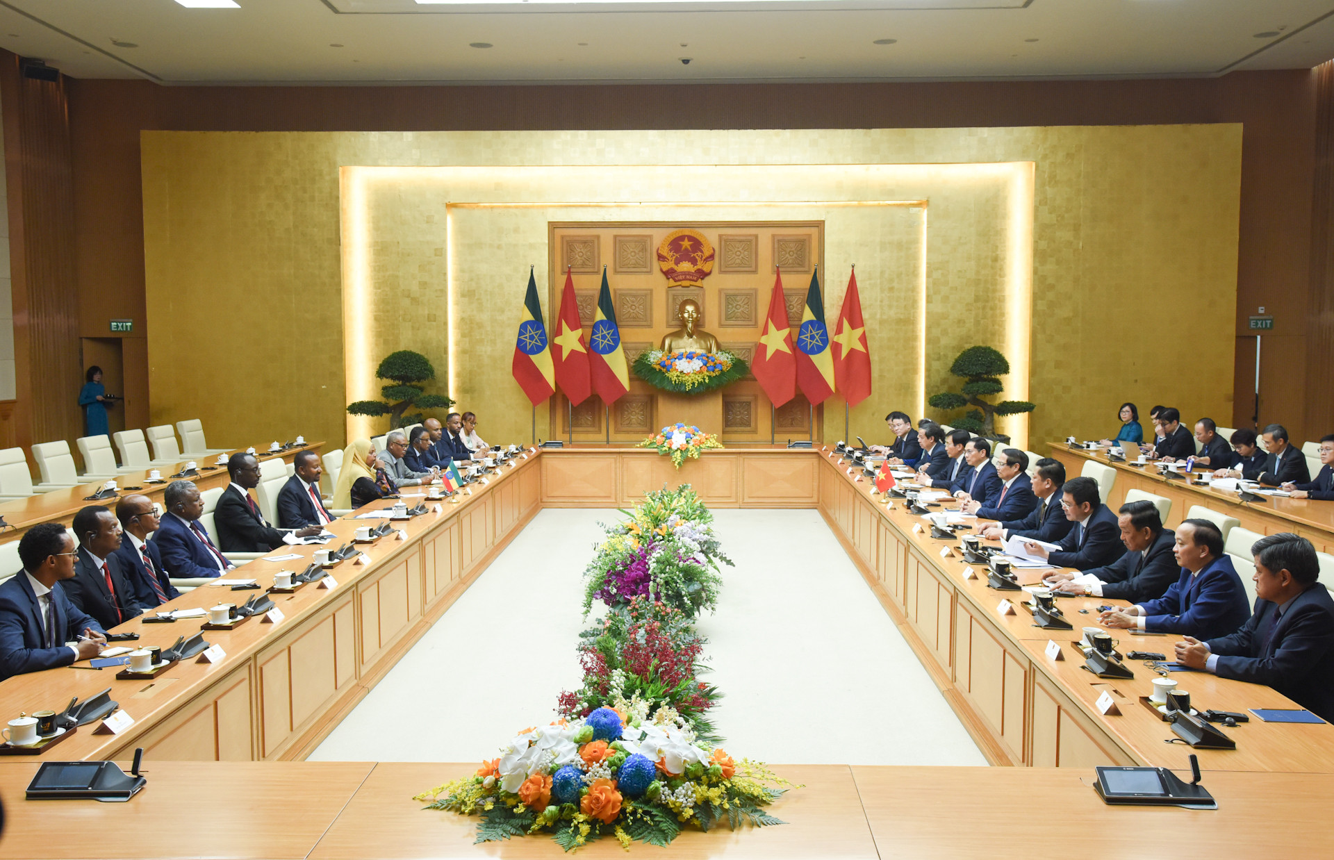 Quang cảnh hội đàm.