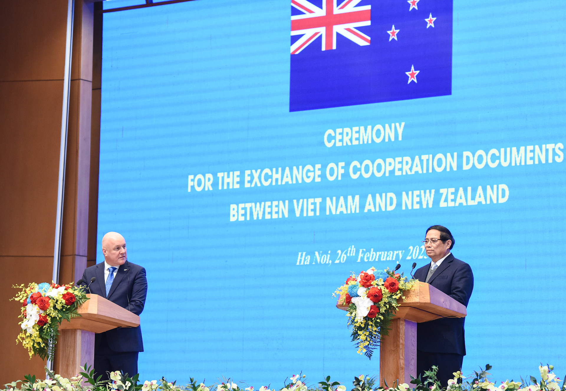 Thủ tướng tin tưởng, với việc chính thức nâng cấp quan hệ lên Đối tác Chiến lược toàn diện, Việt Nam và New Zealand đã bước sang một chương mới trong lịch sử quan hệ song phương với những nội hàm hợp tác cụ thể, khả thi.