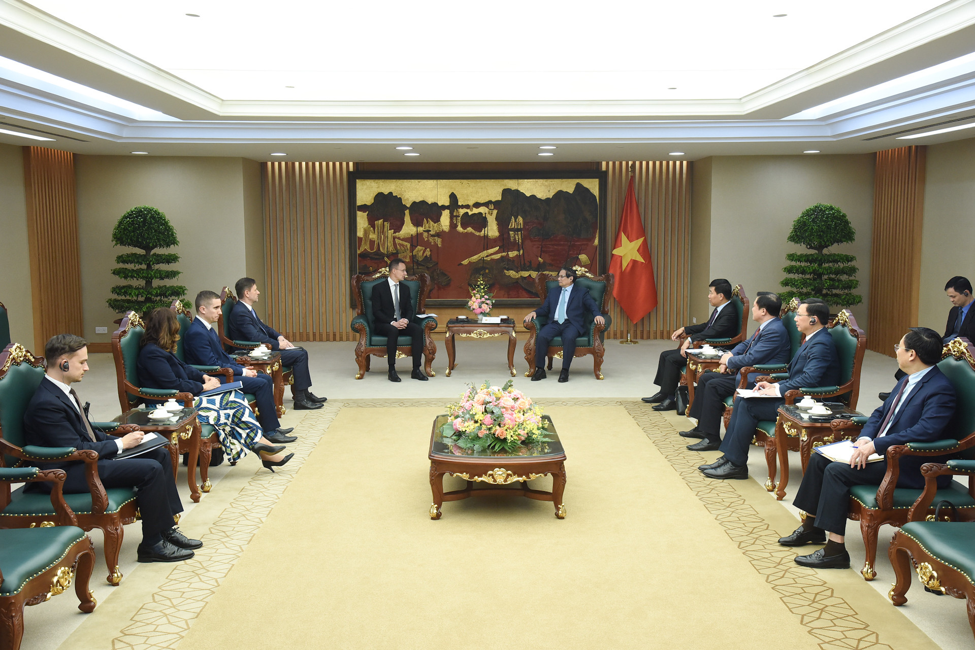 Quang cảnh buổi tiếp.