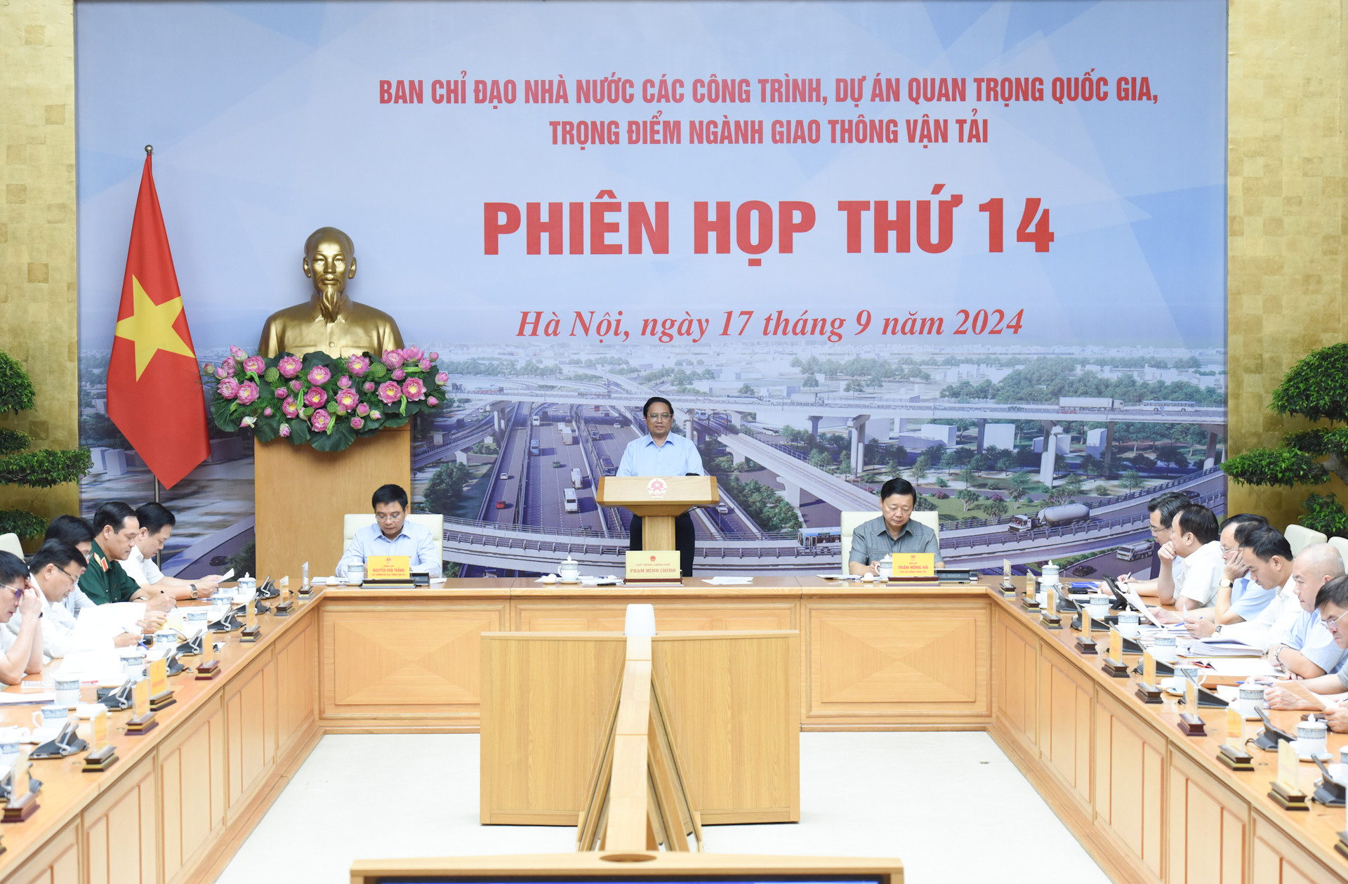 [Ảnh] Thủ tướng Phạm Minh Chính chủ trì phiên họp thứ 14 Trưởng Ban Chỉ đạo Nhà nước Các công trình, dự án quan trọng quốc gia, trọng điểm ngành giao thông vận tải ảnh 1