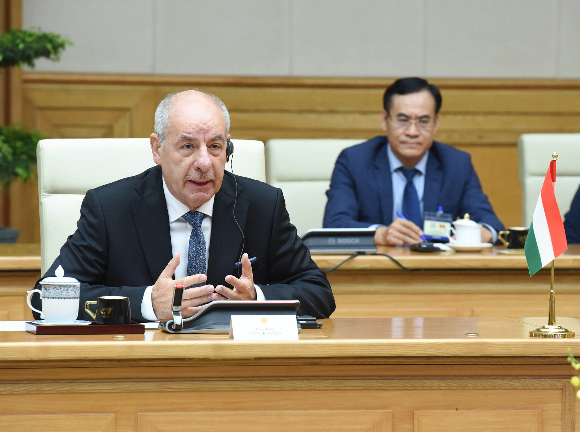 [Ảnh] Thủ tướng Phạm Minh Chính hội kiến với Tổng thống Hungary Sulyok Tamas ảnh 6