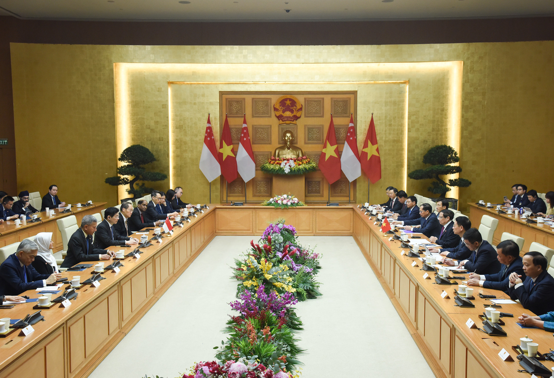 Quang cảnh hội đàm.