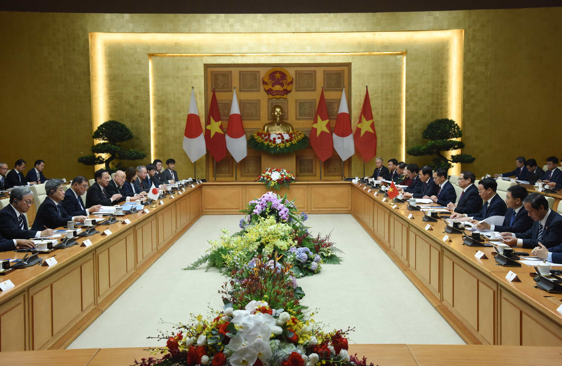 Quang cảnh hội đàm.