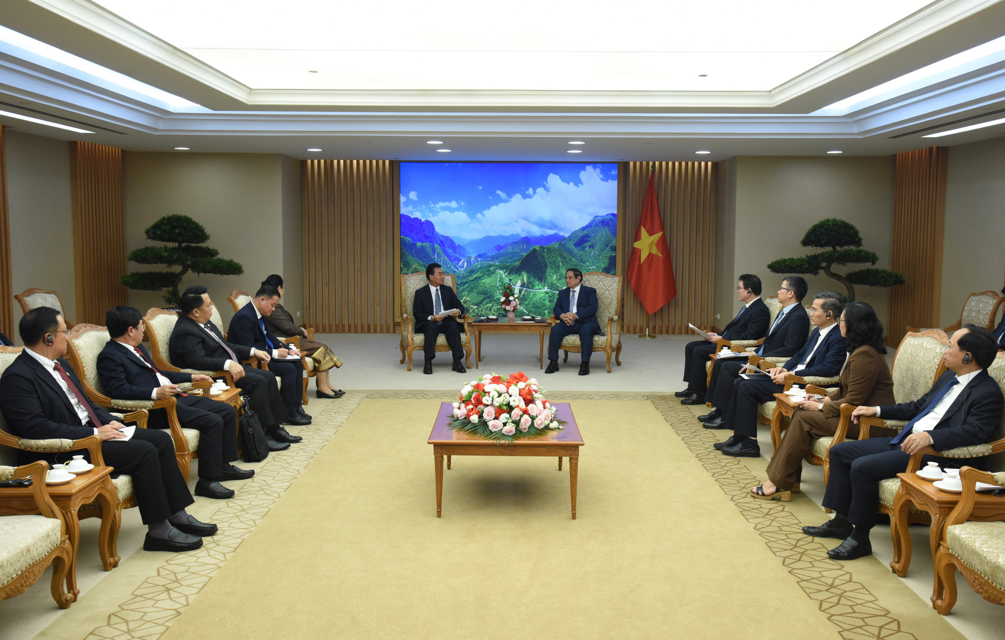 Quang cảnh buổi tiếp.