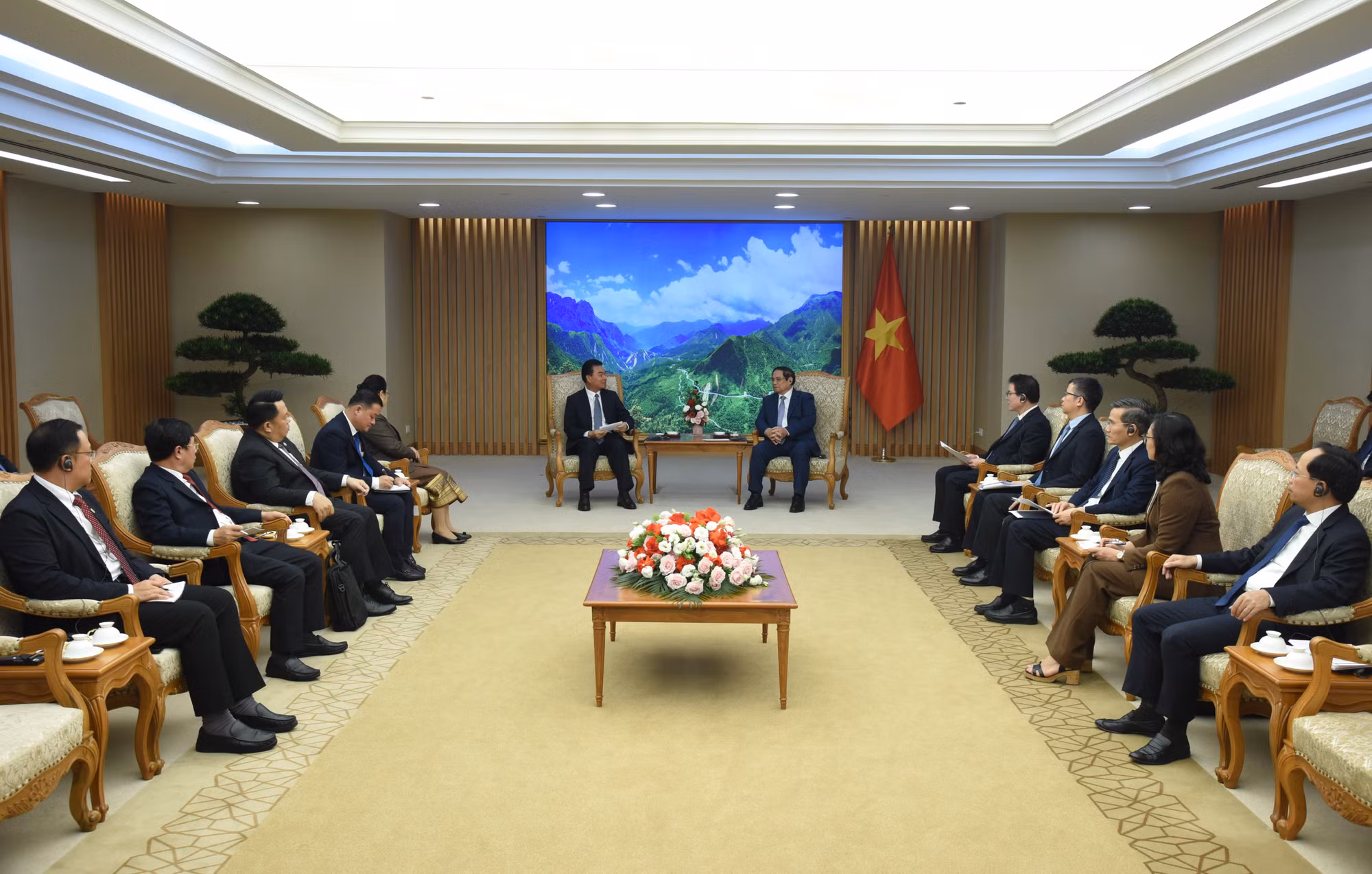 Quang cảnh buổi tiếp.