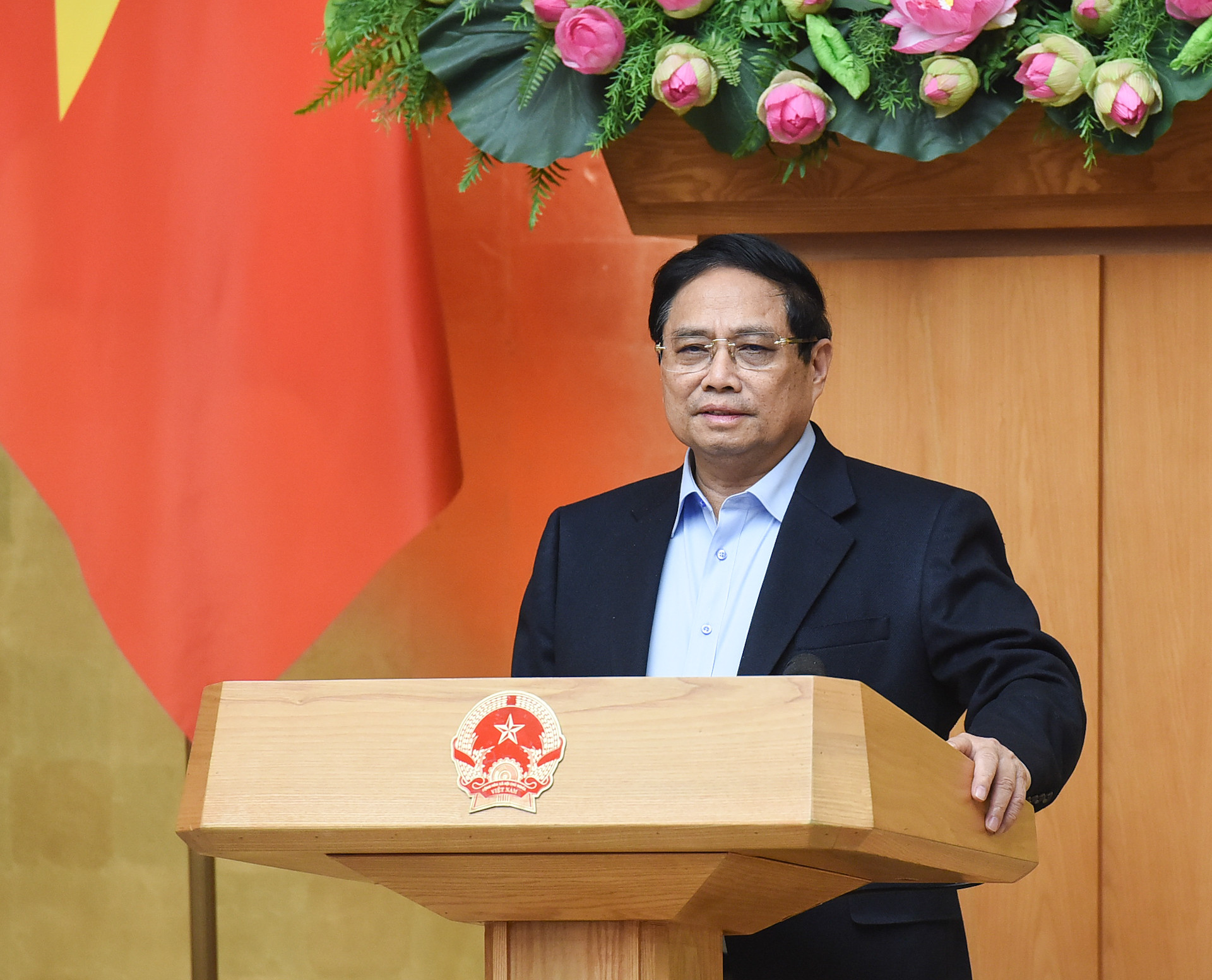 Thủ tướng Phạm Minh Chính phát biểu chỉ đạo phiên họp.