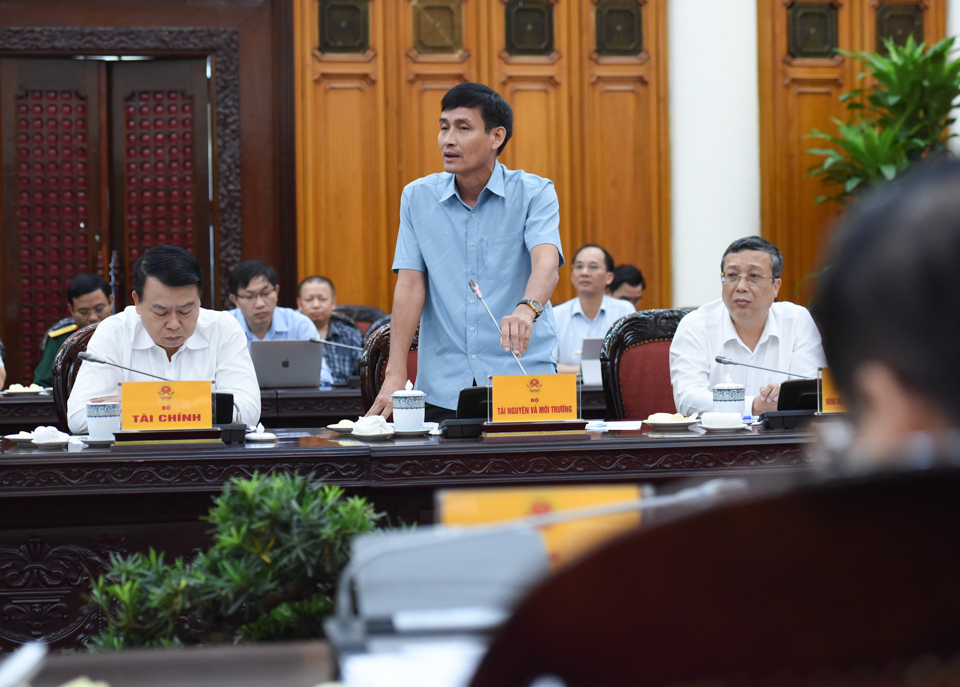 Đại diện lãnh đạo Bộ Tài nguyên và Môi trường phát biểu. Đại diện lãnh đạo Bộ Tài nguyên và Môi trường phát biểu.