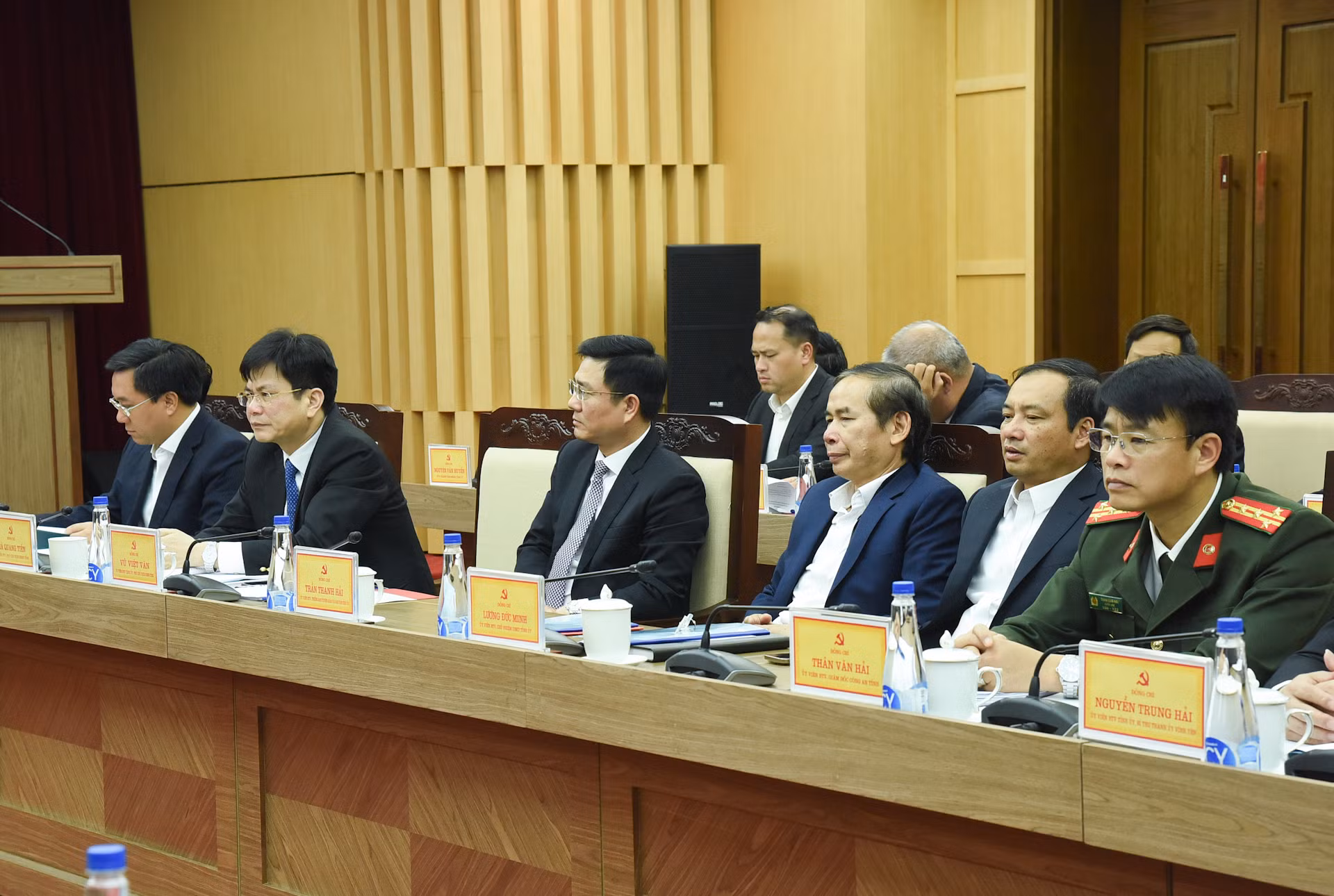 Lãnh đạo tỉnh Vĩnh Phúc tham dự buổi làm việc.