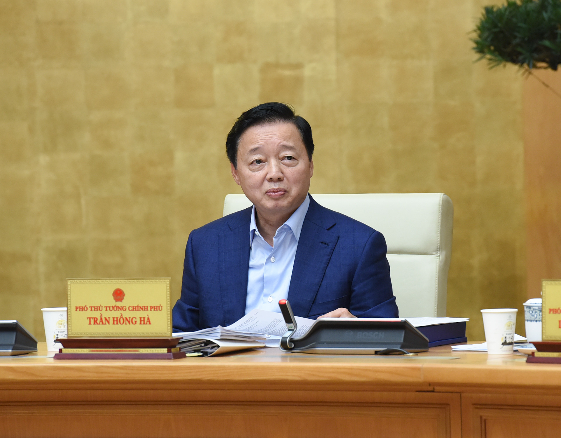 Phó Thủ tướng Trần Hồng Hà phát biểu tại phiên họp.