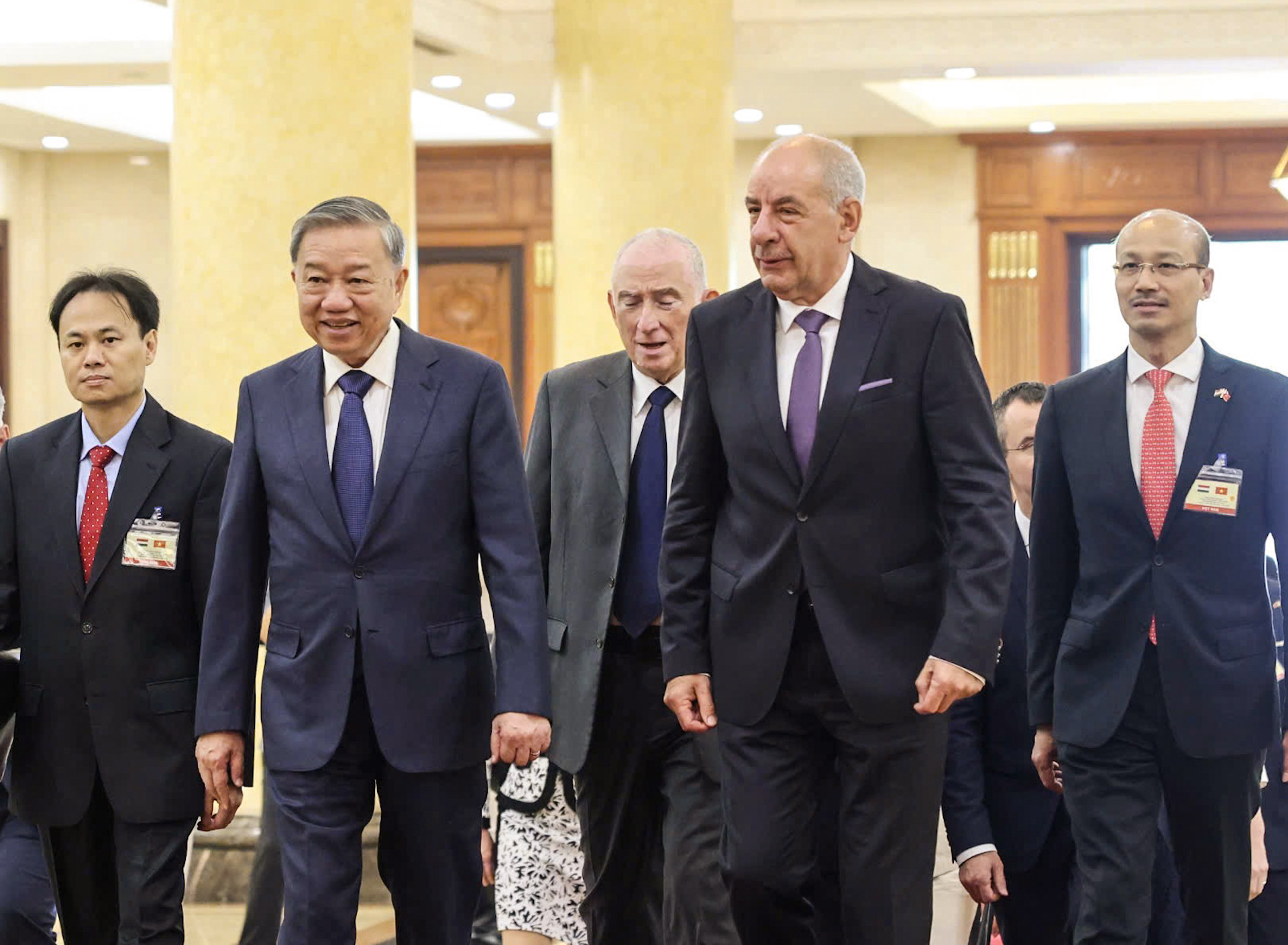 Tổng Bí thư Tô Lâm đón Tổng thống Hungary Sulyok Tamas.