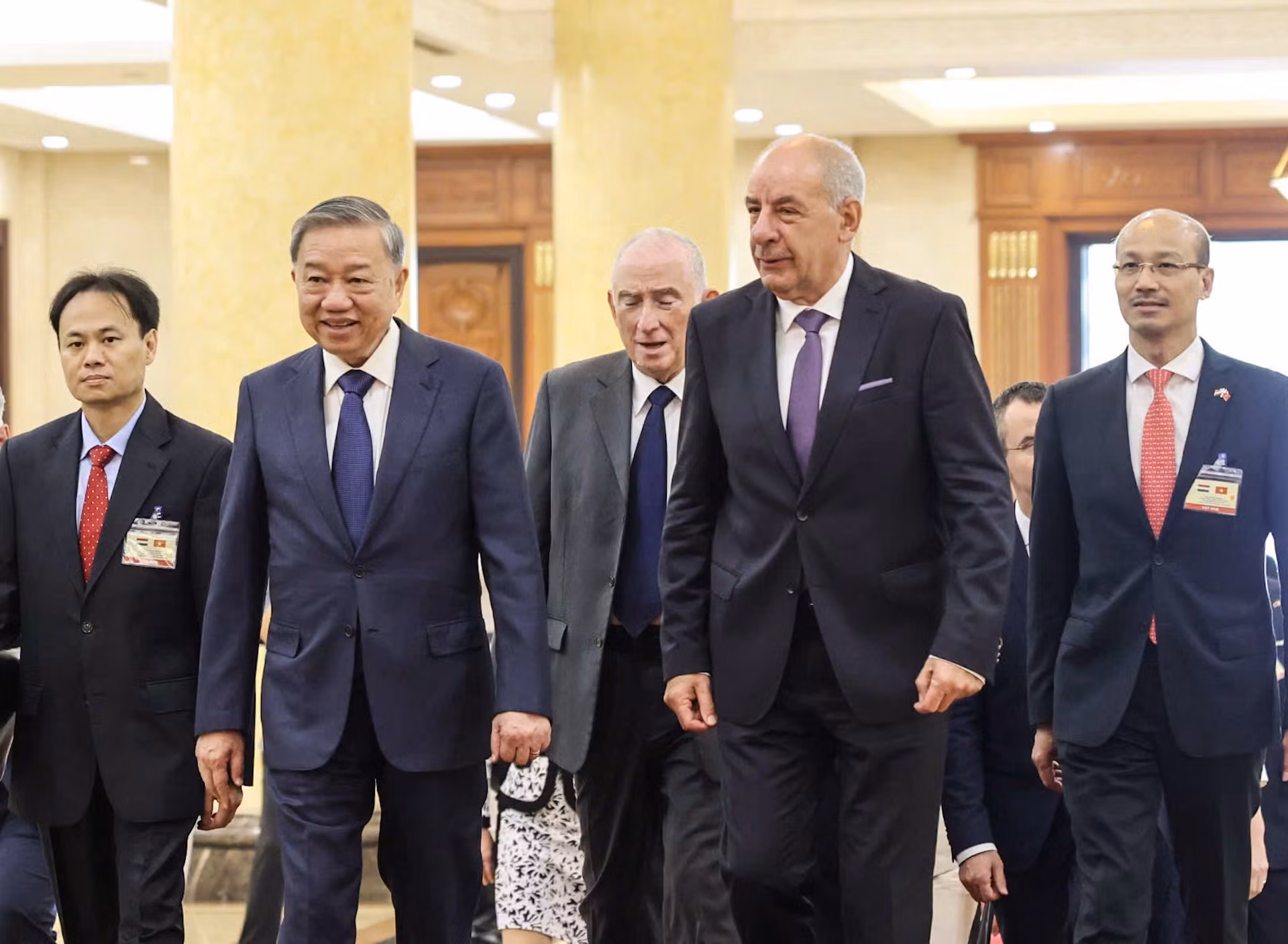 Tổng Bí thư Tô Lâm đón Tổng thống Hungary Sulyok Tamas.