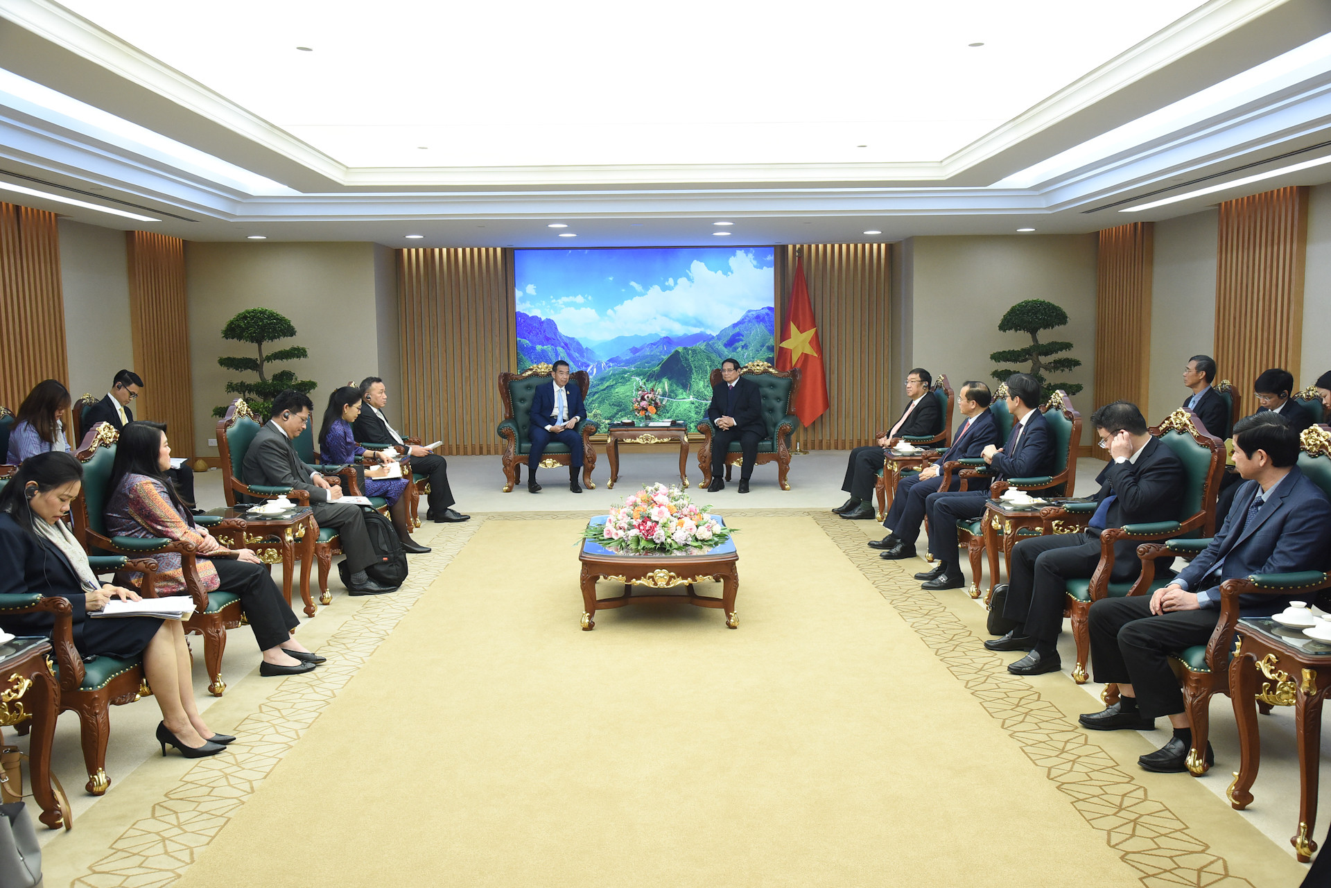 Quang cảnh buổi tiếp.