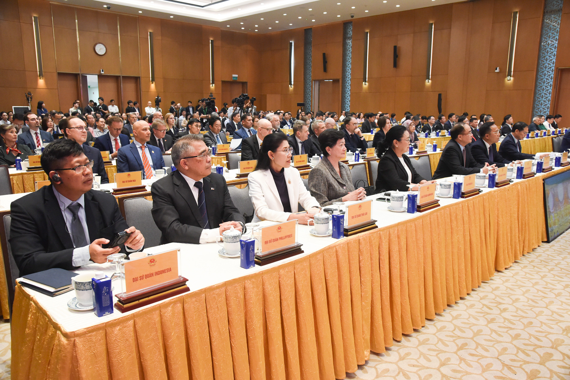 Các đại biểu dự buổi lễ.