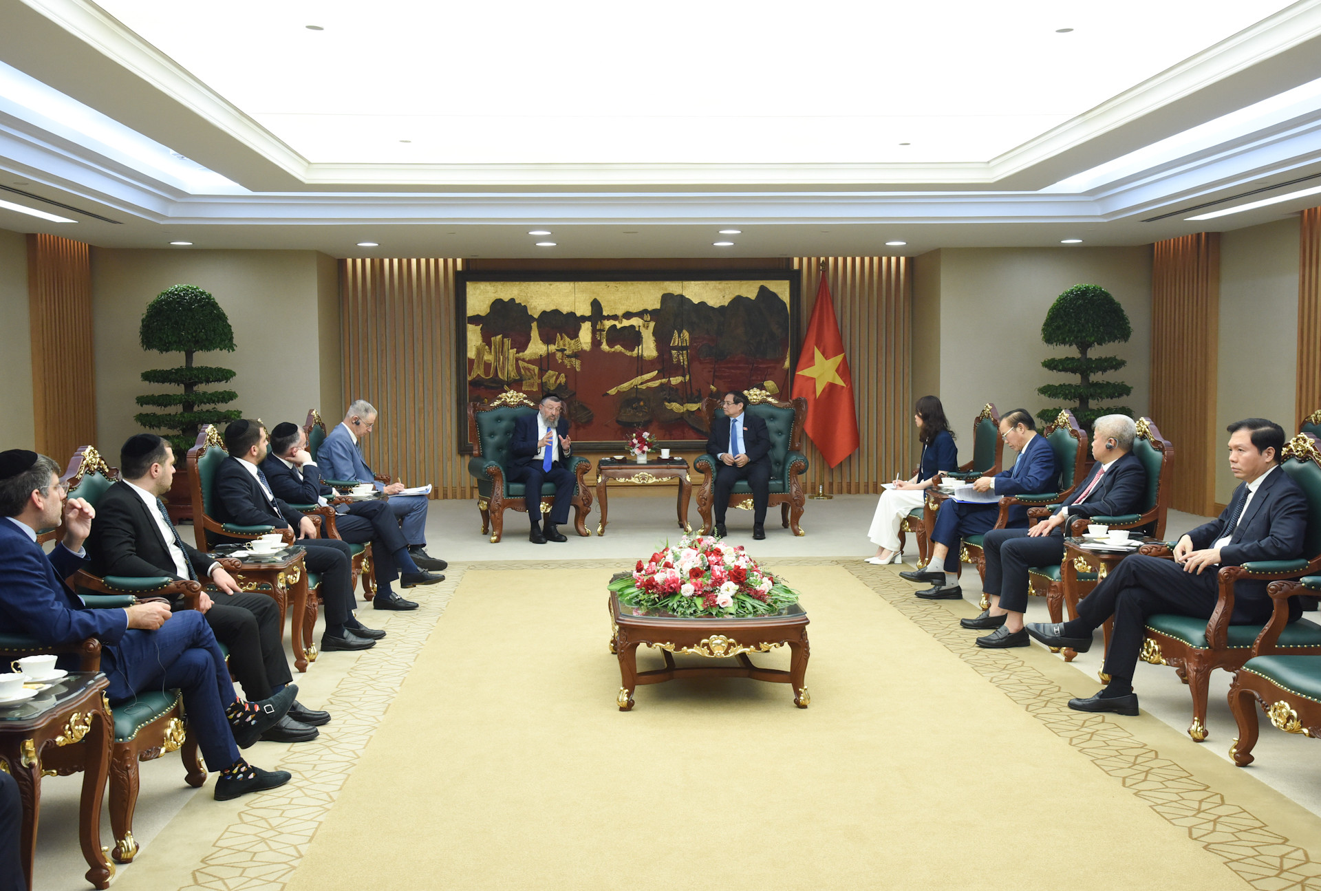 Quang cảnh buổi tiếp.