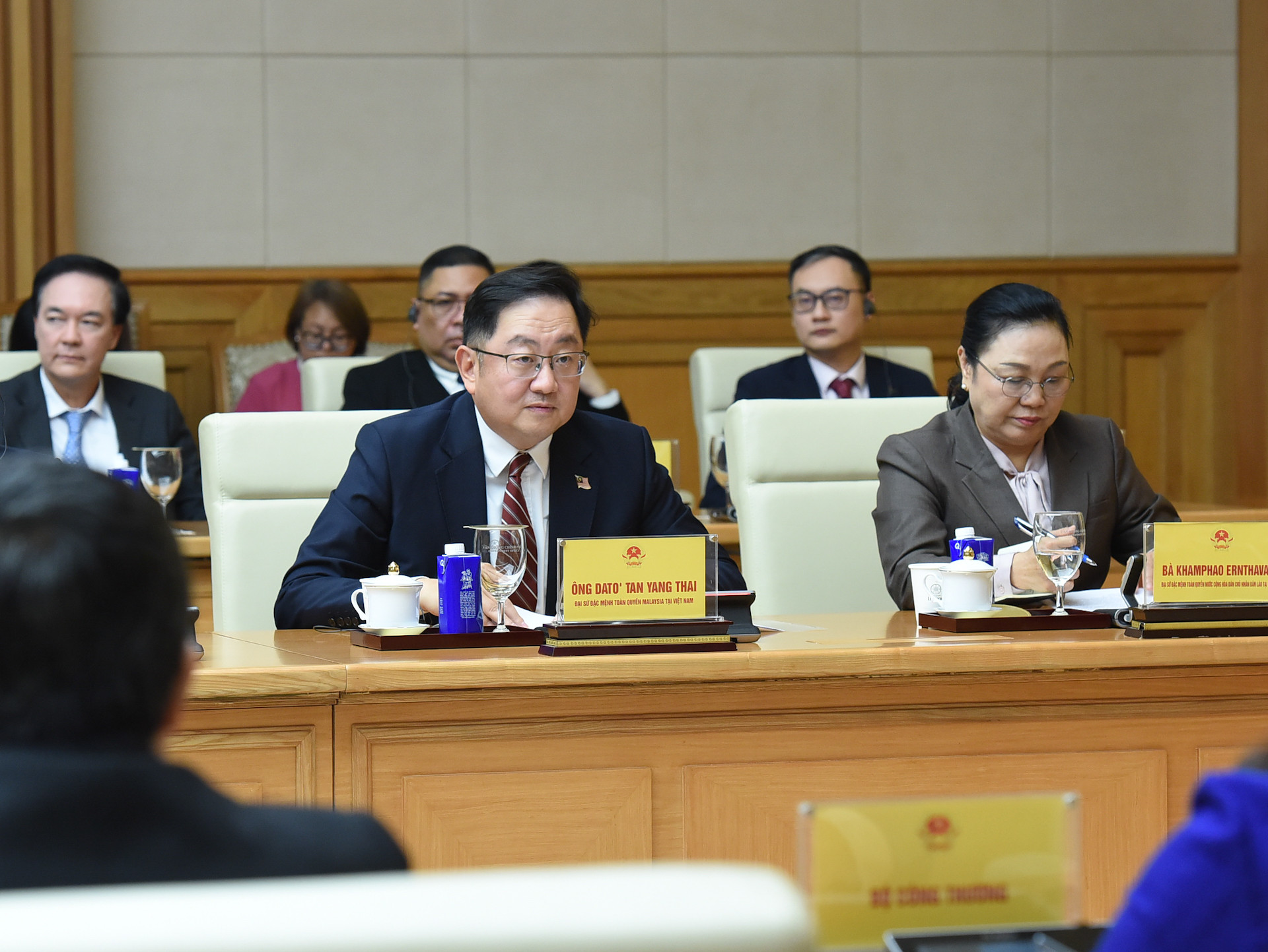 Đại sứ đặc mệnh toàn quyền Malaysia tại Việt Nam Dato Tan Yang Thai phát biểu.