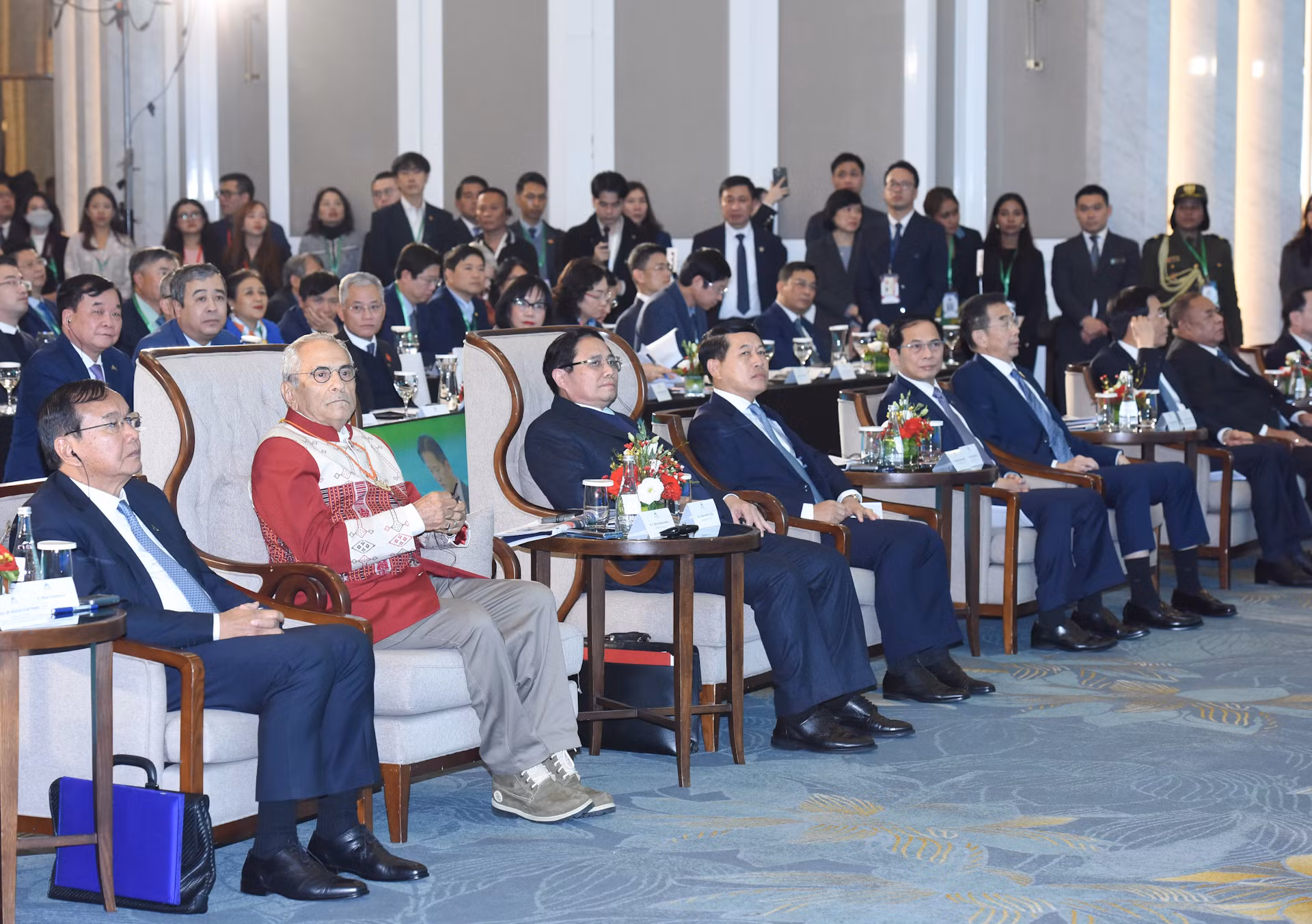 Thủ tướng Phạm Minh Chính, Tổng thống Timor-Leste Jose Ramos-Horta và các đại biểu dự lễ khai mạc Diễn đàn Tương lai ASEAN 2025.